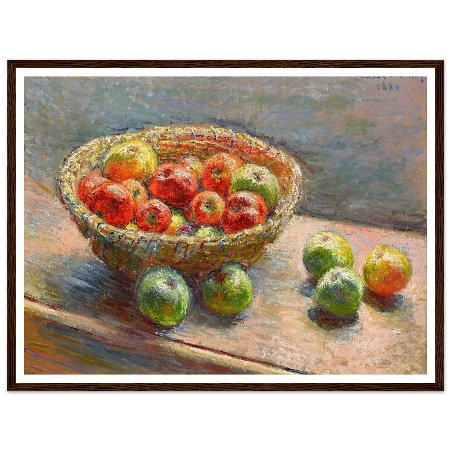 Le panier de pommes (1880) Art Print | Claude Monet-Quipham Collections