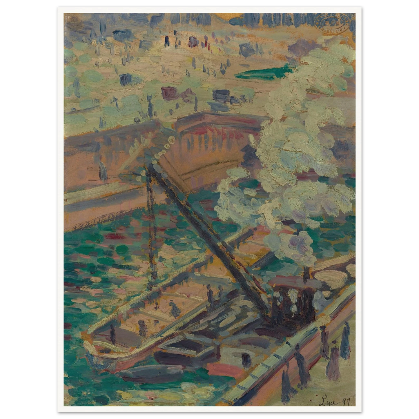 Pochade pour Notre-Dame (1899) Art Print | Maximilien Luce-Quipham Collections