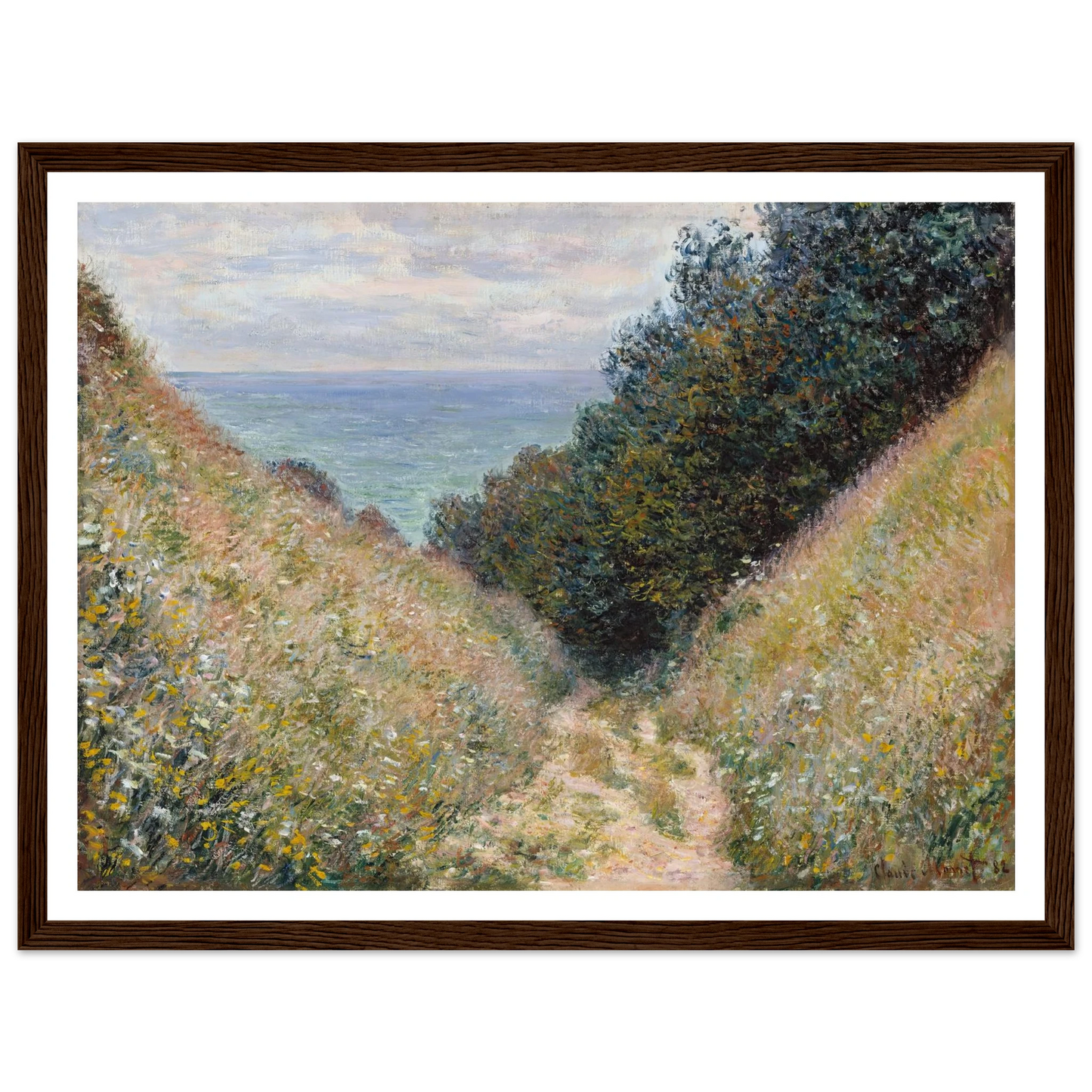 Road at La Cavée, Pourville (1882) Art Print | Claude Monet-Quipham Collections