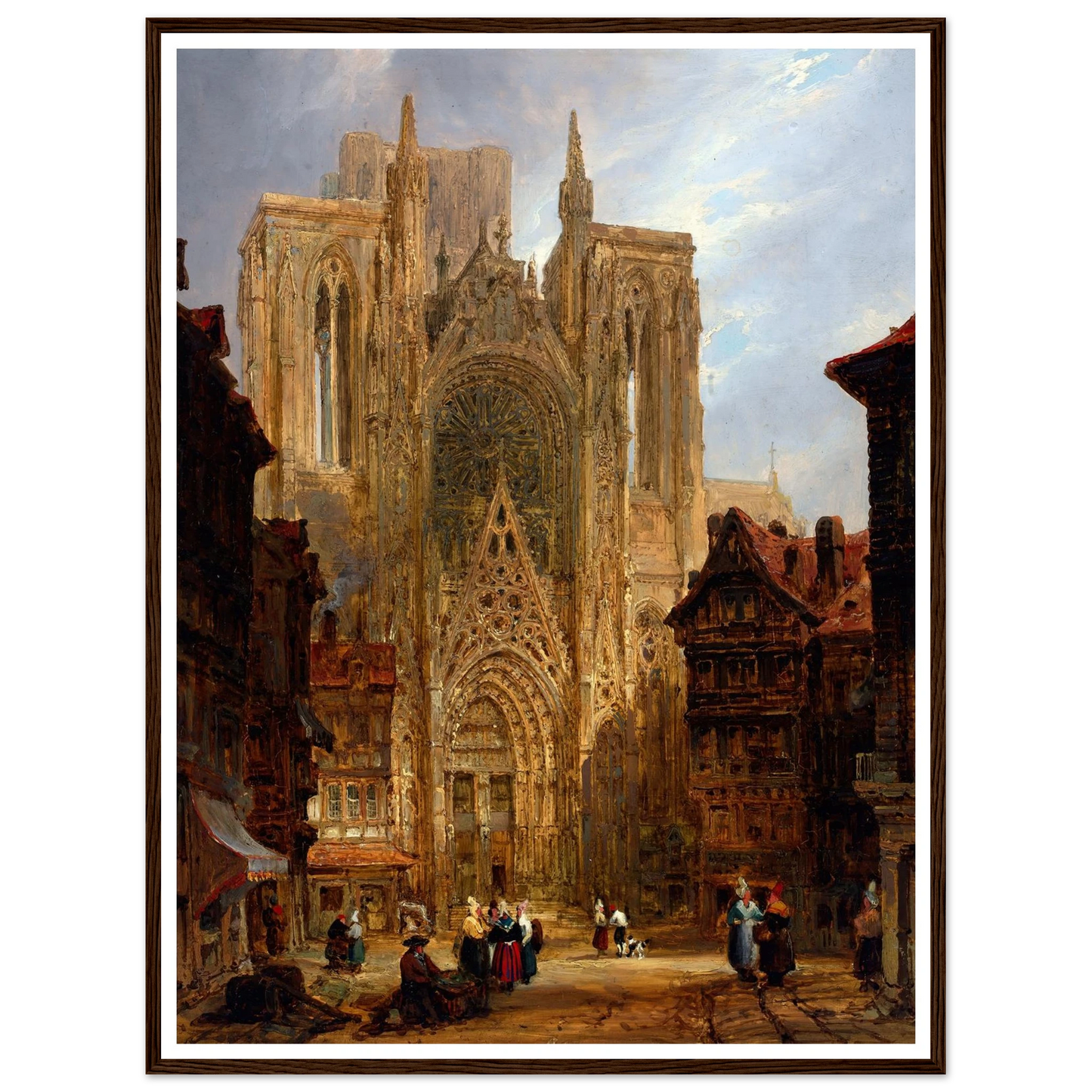 Rouen Cathedral (ca. 1796-1826) Art Print | David Roberts-Quipham Collections