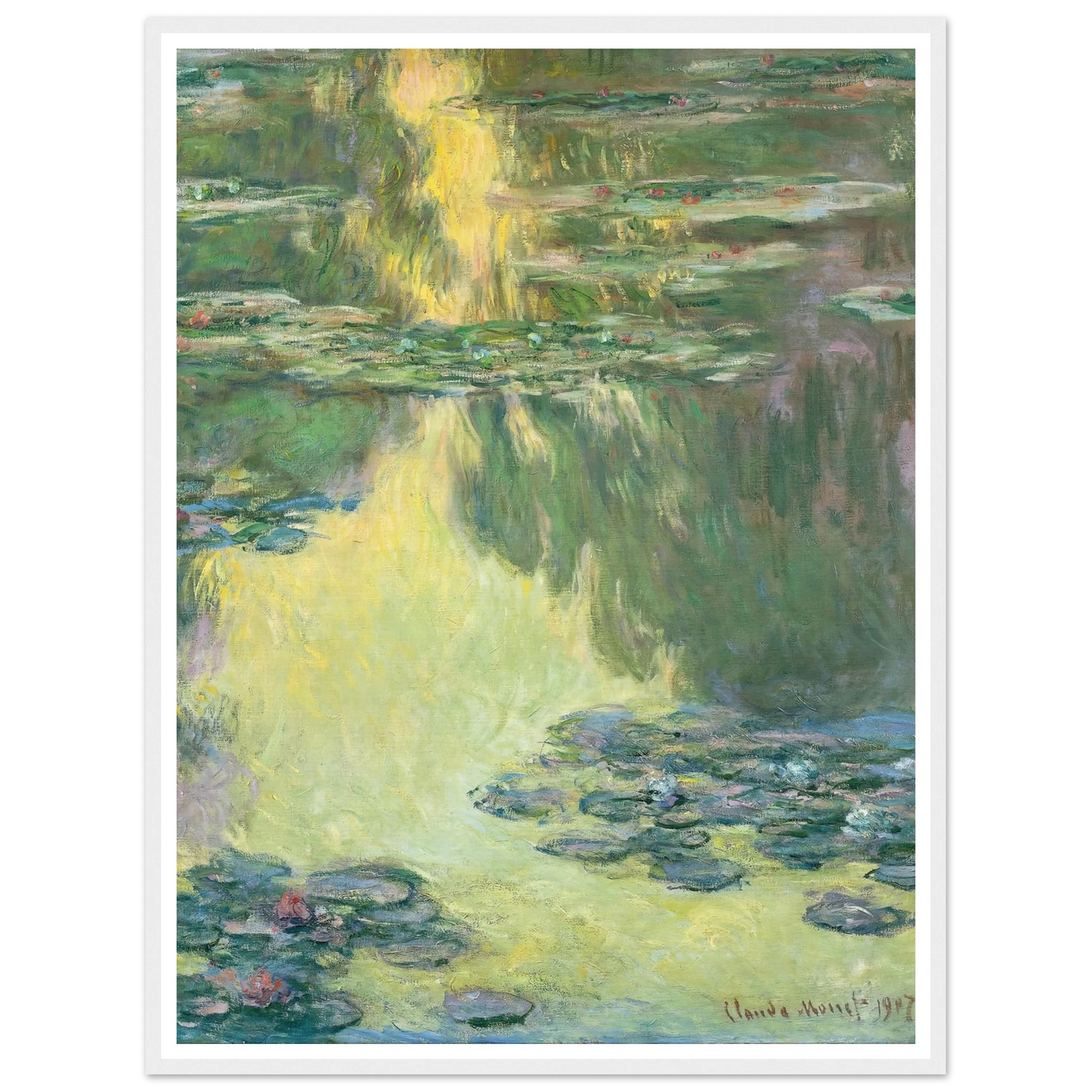 Waterlilies (1907) Art Print | Claude Monet-Quipham Collections