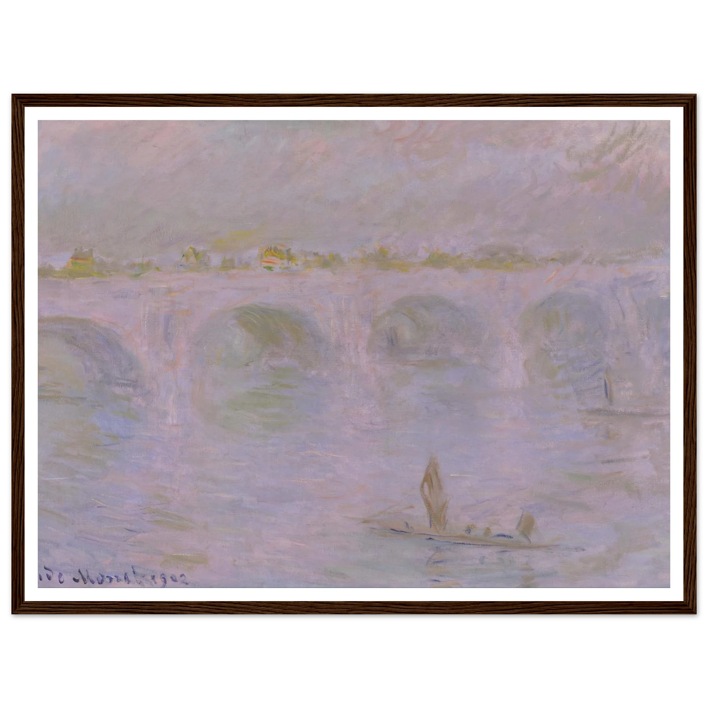 Waterloo Bridge in London (1902) Art Print | Claude Monet-Quipham Collections