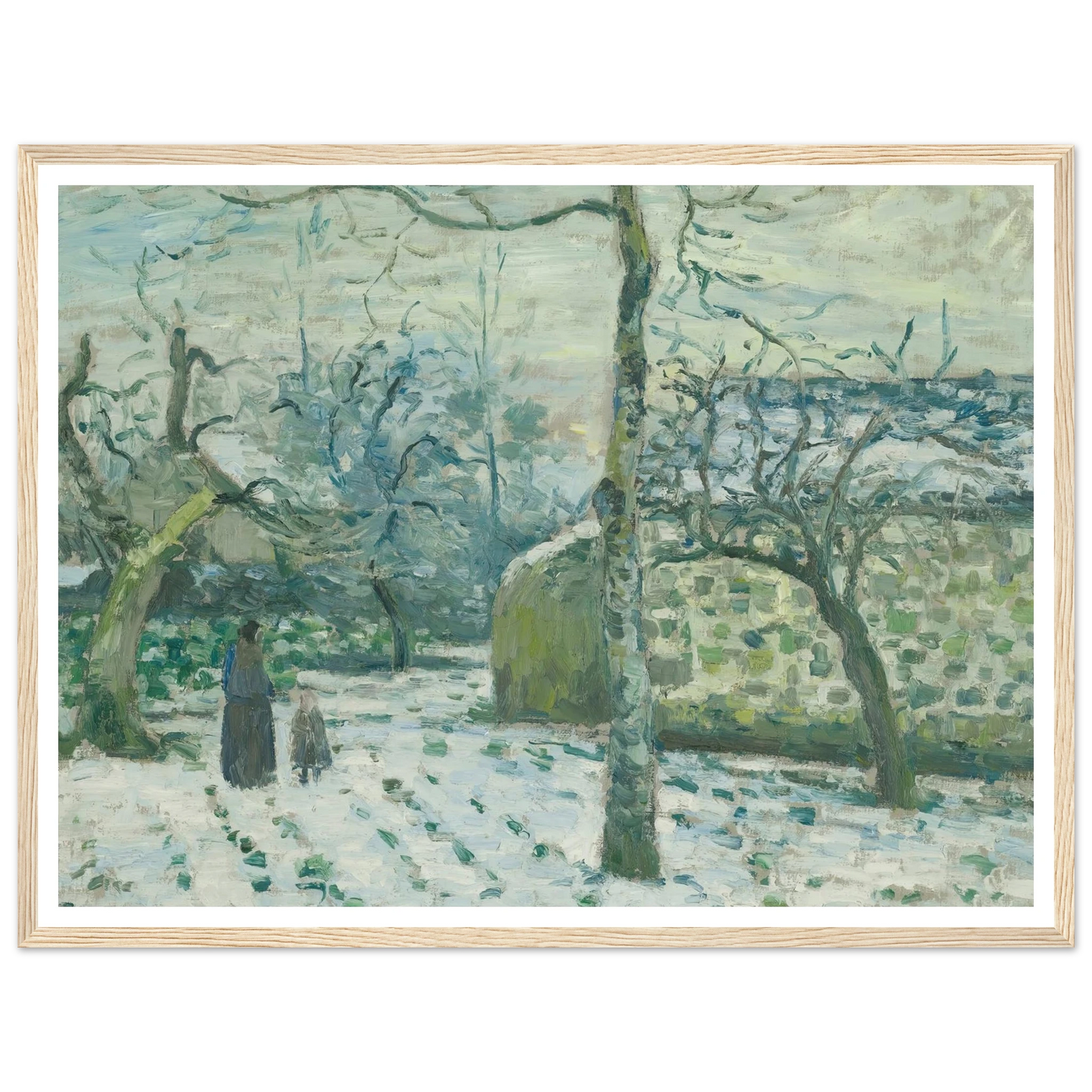Effet De Neige À Montfoucault (circa 1874) Art Print | Camille Pissarro-Quipham Collections
