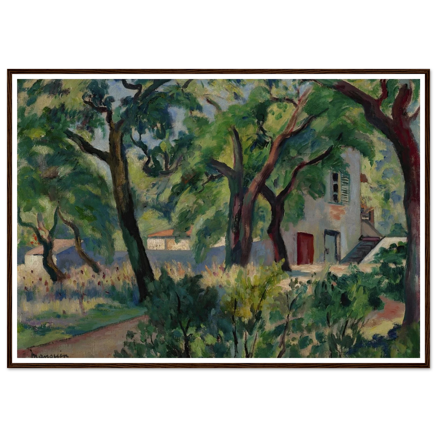 La Maison dans la forêt, Saint-Tropez (1924) Art Print | Henri Manguin-Quipham Collections