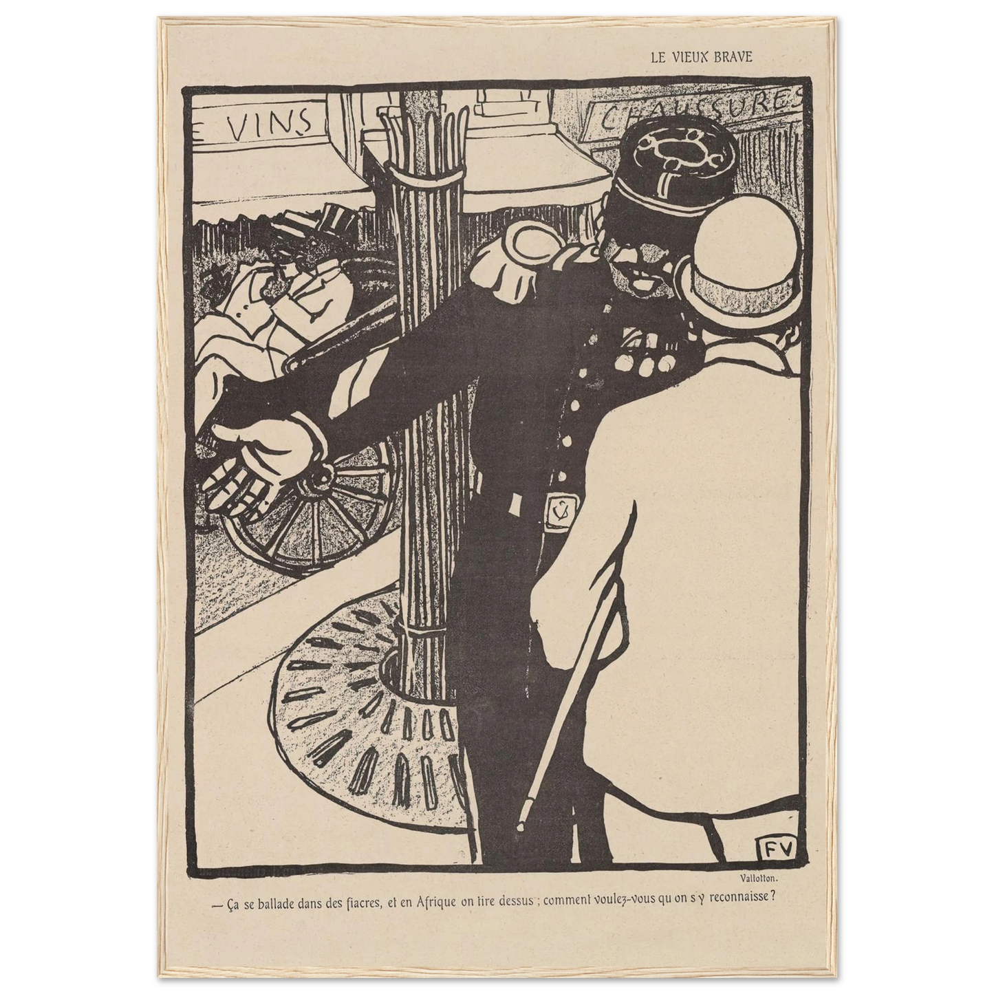 5 septembre 1903 Art Print | Felix Vallotton - Framed Poster - 30x40 cm / 12x16″ - Black frame