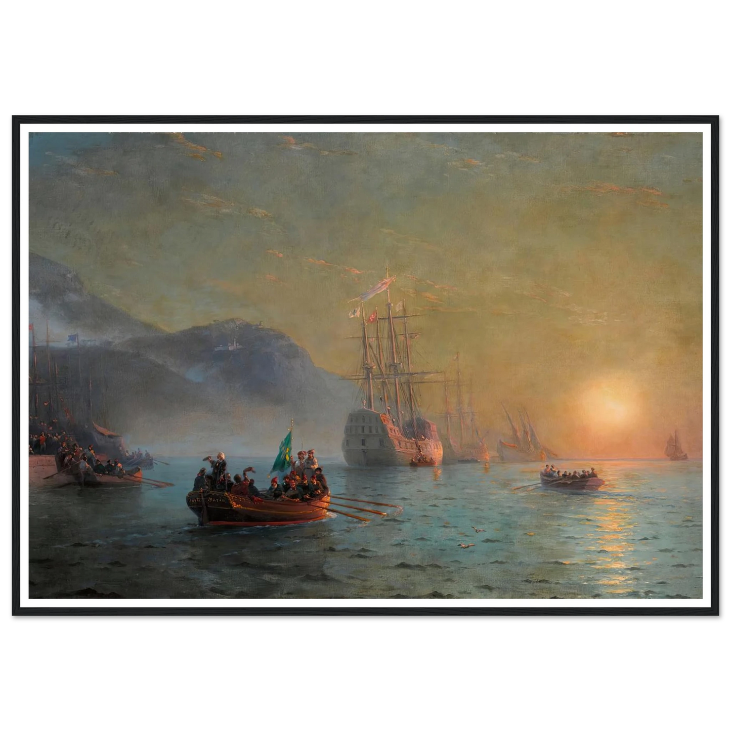 Columbus’ Farewell before Starting on his Voyage from Port Palos in Spain (1892) Art Print | Ivan Konstantinovich Aivazovsky-Quipham Collections