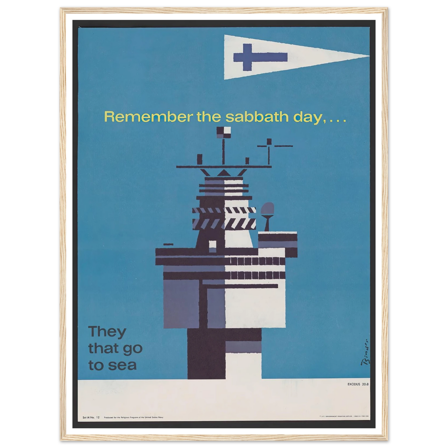Remember the sabbath day (1963) Art Print | Joseph Binder-Quipham Collections