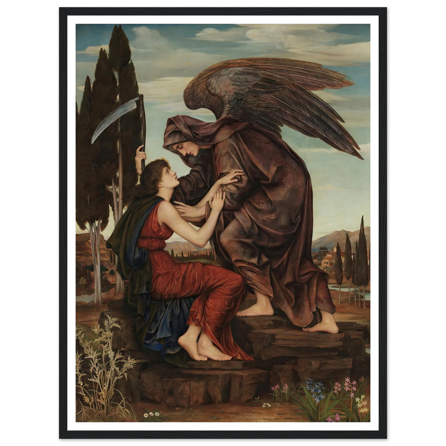 Angel of death (1881) Art Print | Evelyn de Morgan-Quipham Collections