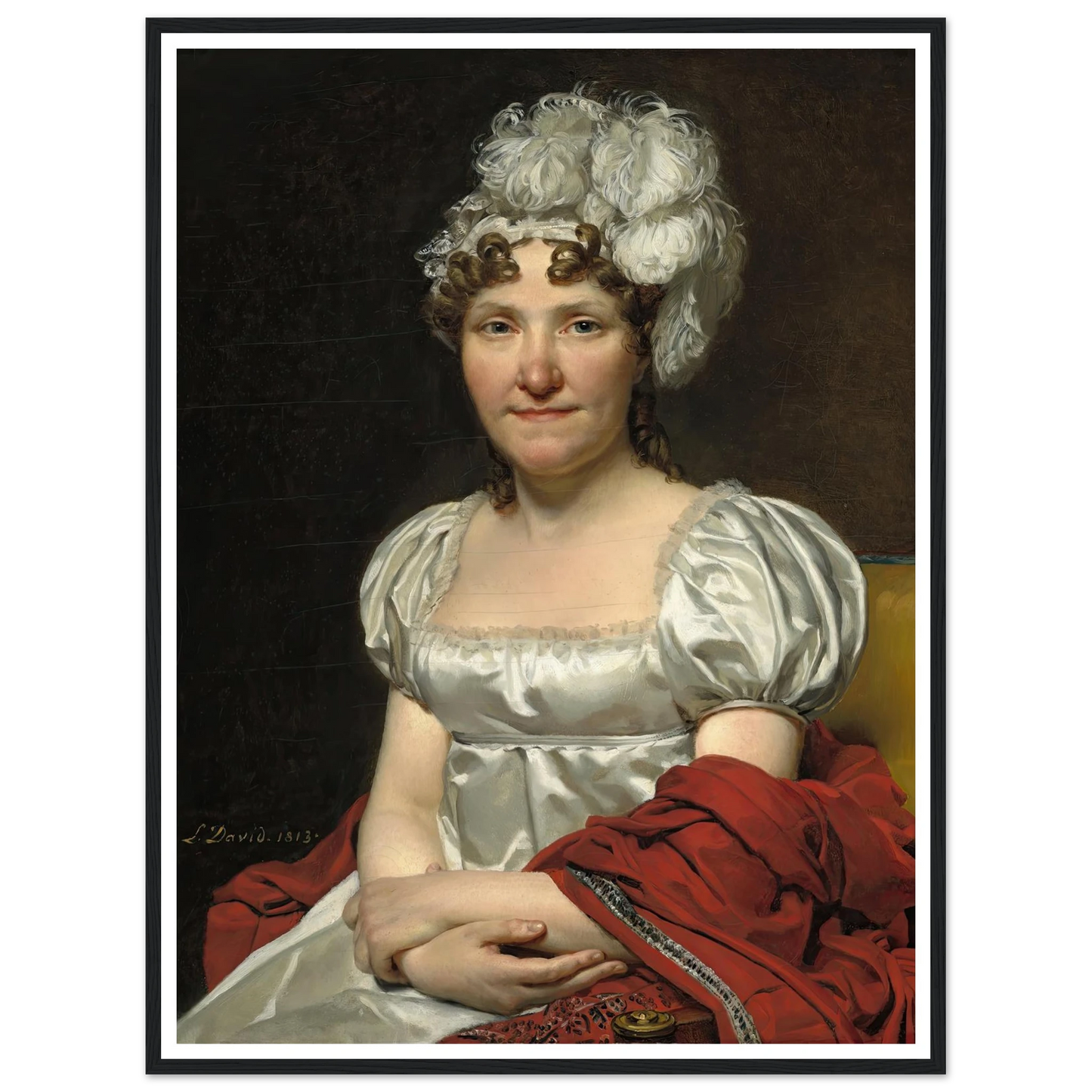 Madame David (1813) Art Print | Jacques Louis David-Quipham Collections