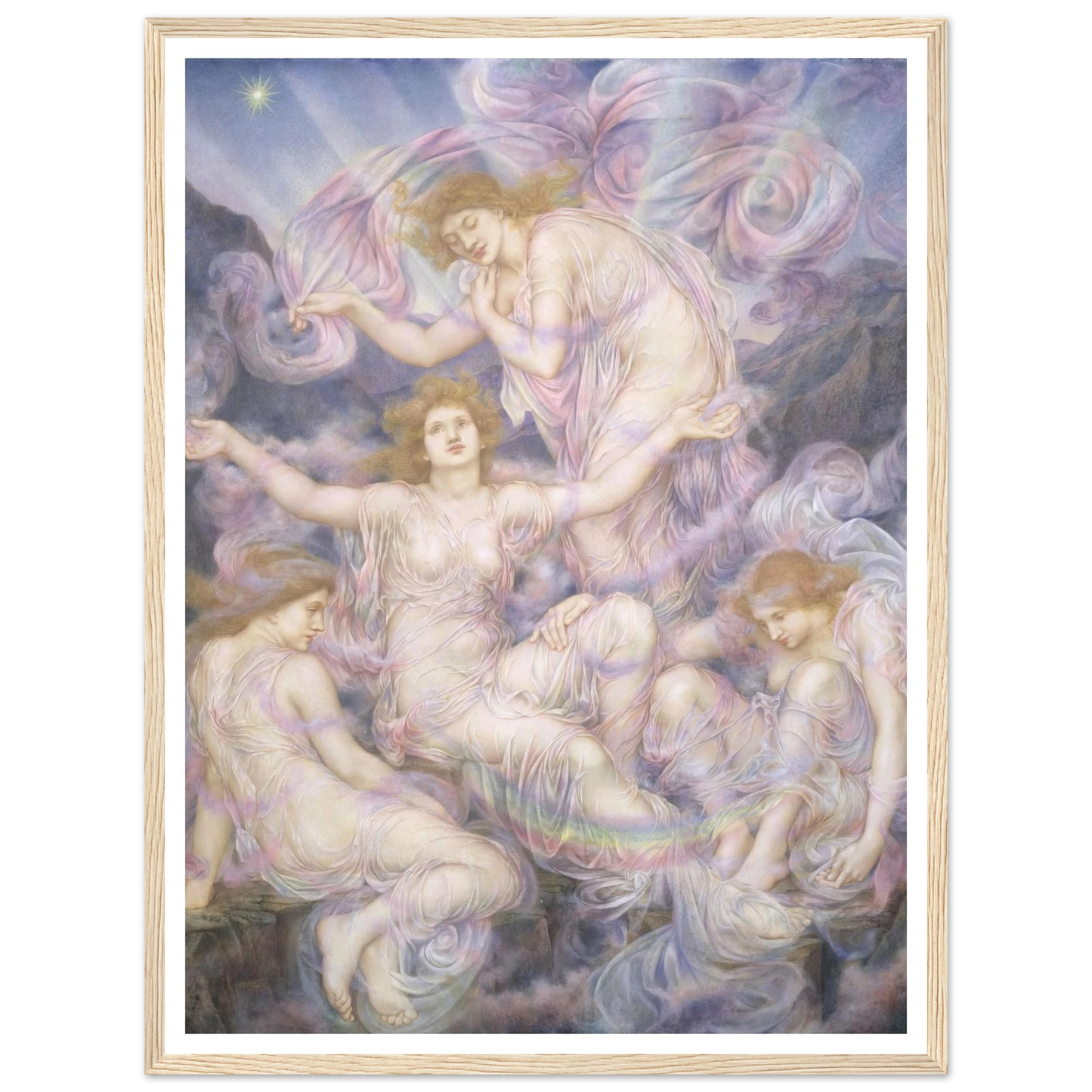 Daughters of the Mist (ca 1905-1910) Art Print | Evelyn de Morgan-Quipham Collections