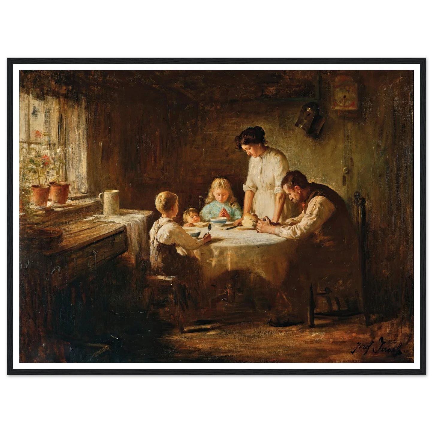 Blessing the Table Art Print | Jozef Israels-Quipham Collections