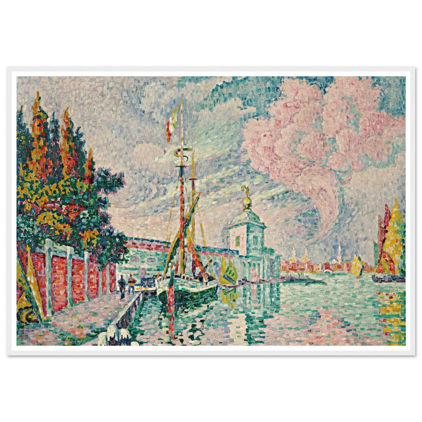 La Dogana, Venise (1923) Art Print | Paul Signac-Quipham Collections