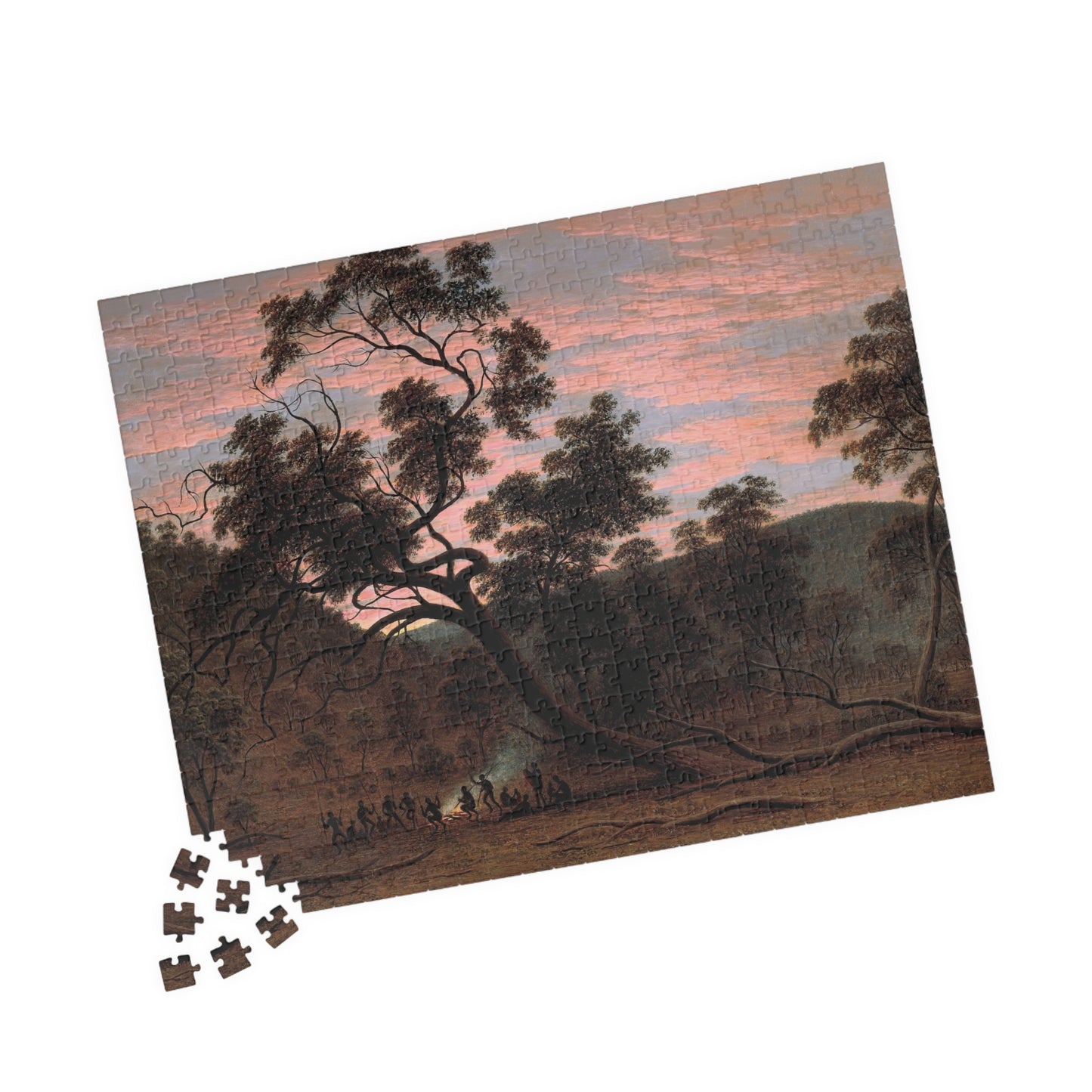 A corroboree of natives in Mills Plains Puzzle | John Glover-Quipham Collections