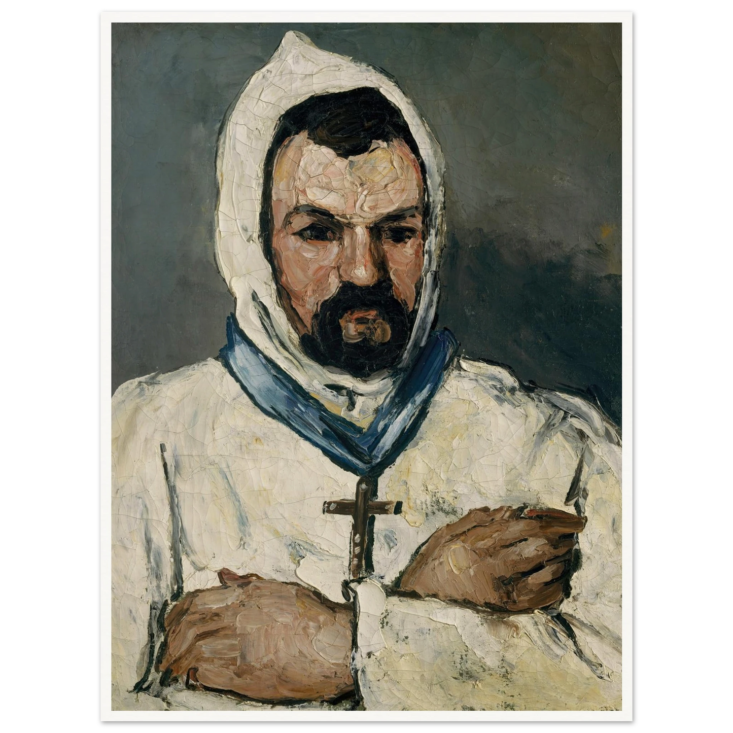 Antoine Dominique Sauveur Aubert (born 1817), the Artist’s Uncle, as a Monk (1866) Art Print | Paul Cezanne-Quipham Collections