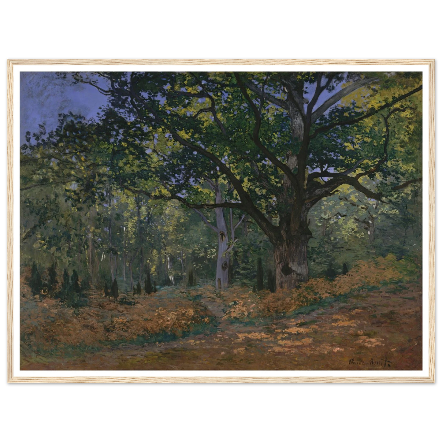 The Bodmer Oak, Fontainebleau Forest (1865) Art Print | Claude Monet-Quipham Collections