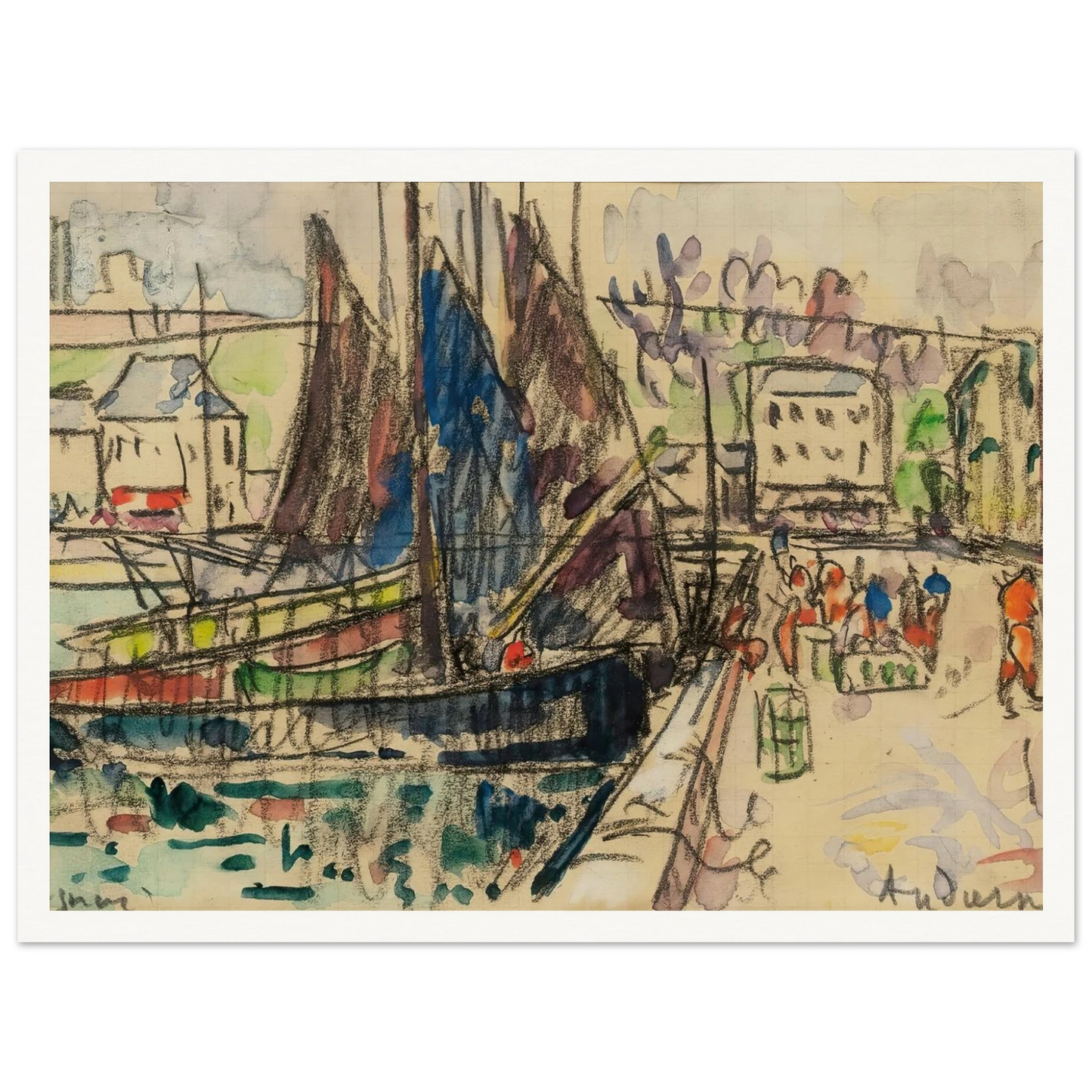 Audierne (1927) Art Print | Paul Signac-Quipham Collections