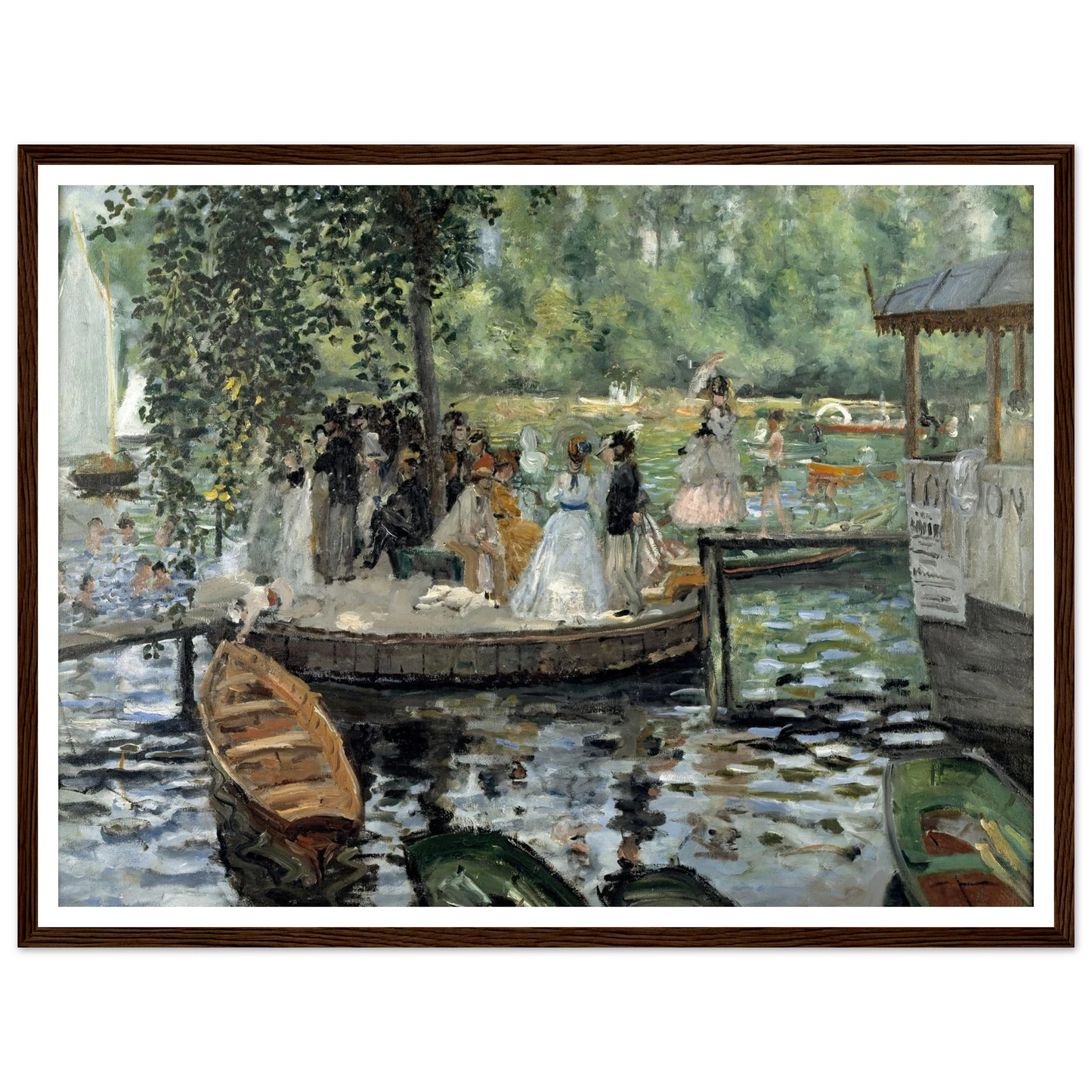 La Grenouillère Art Print | Pierre Auguste Renoir-Quipham Collections