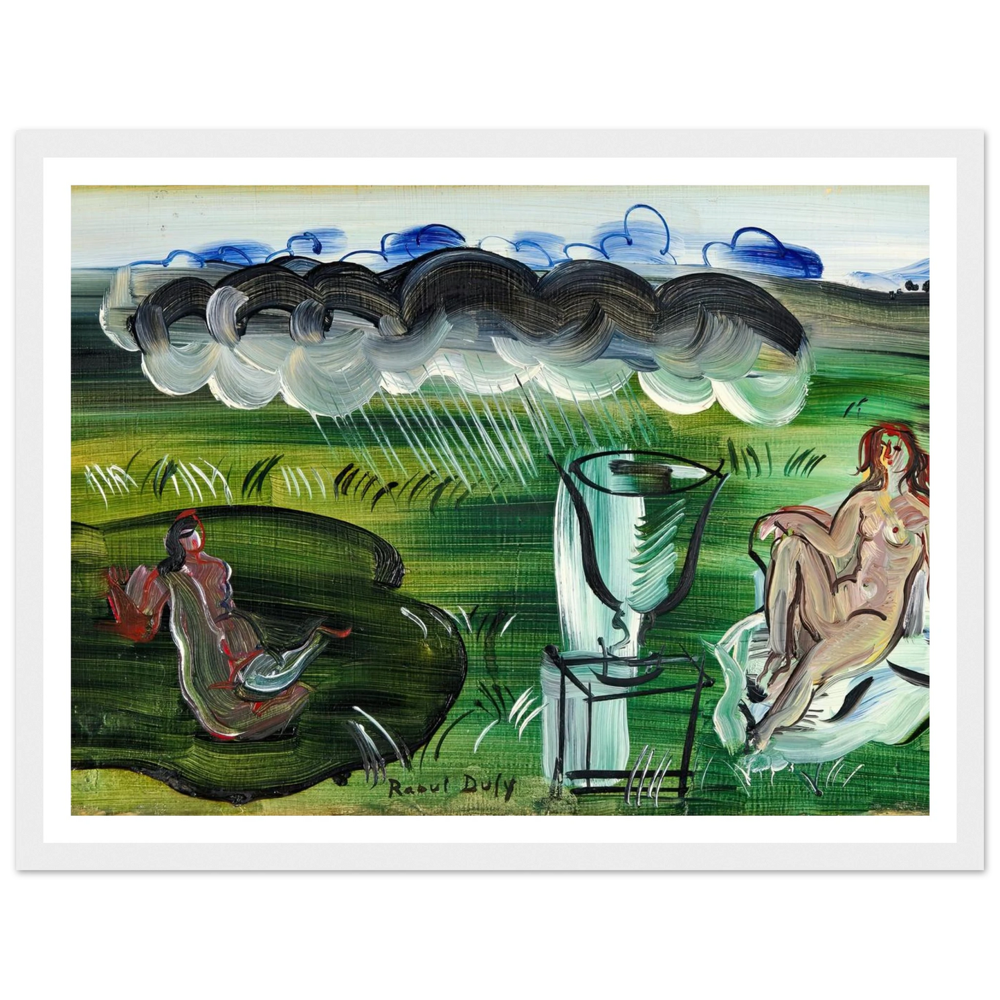 Composition avec vase et nus (1942) Art Print | Raoul Dufy-Quipham Collections