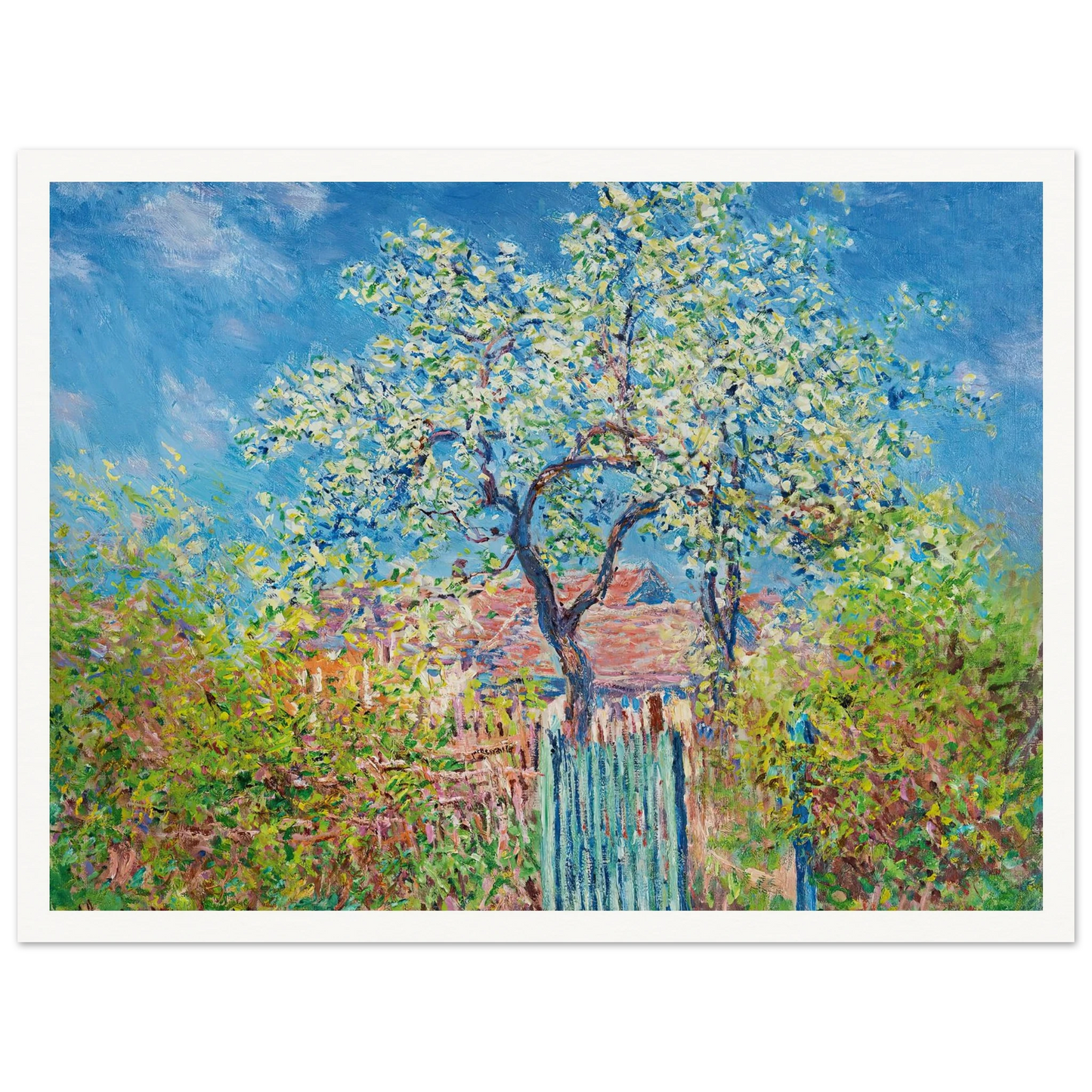 Poirier En Fleurs (1885) Art Print | Claude Monet-Quipham Collections