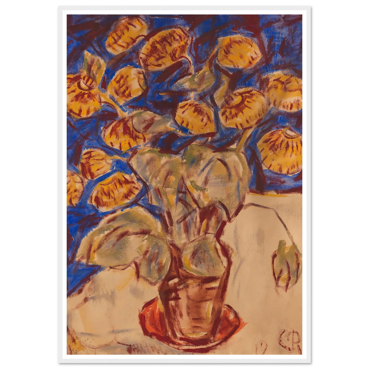 Pantoffelblume (1919) Art Print | Christian Rohlfs-Quipham Collections