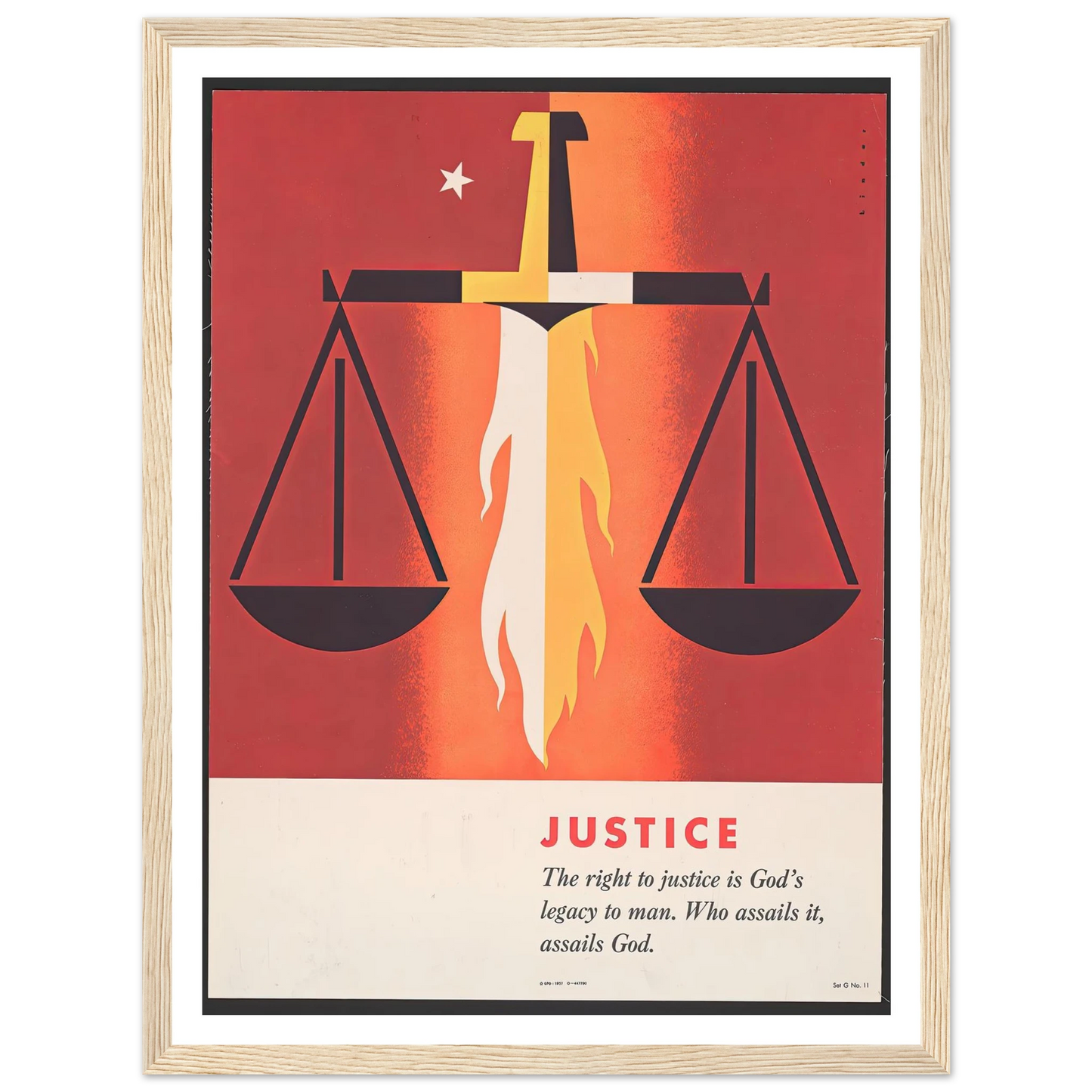 Justice (1957) Art Print | Joseph Binder-Quipham Collections