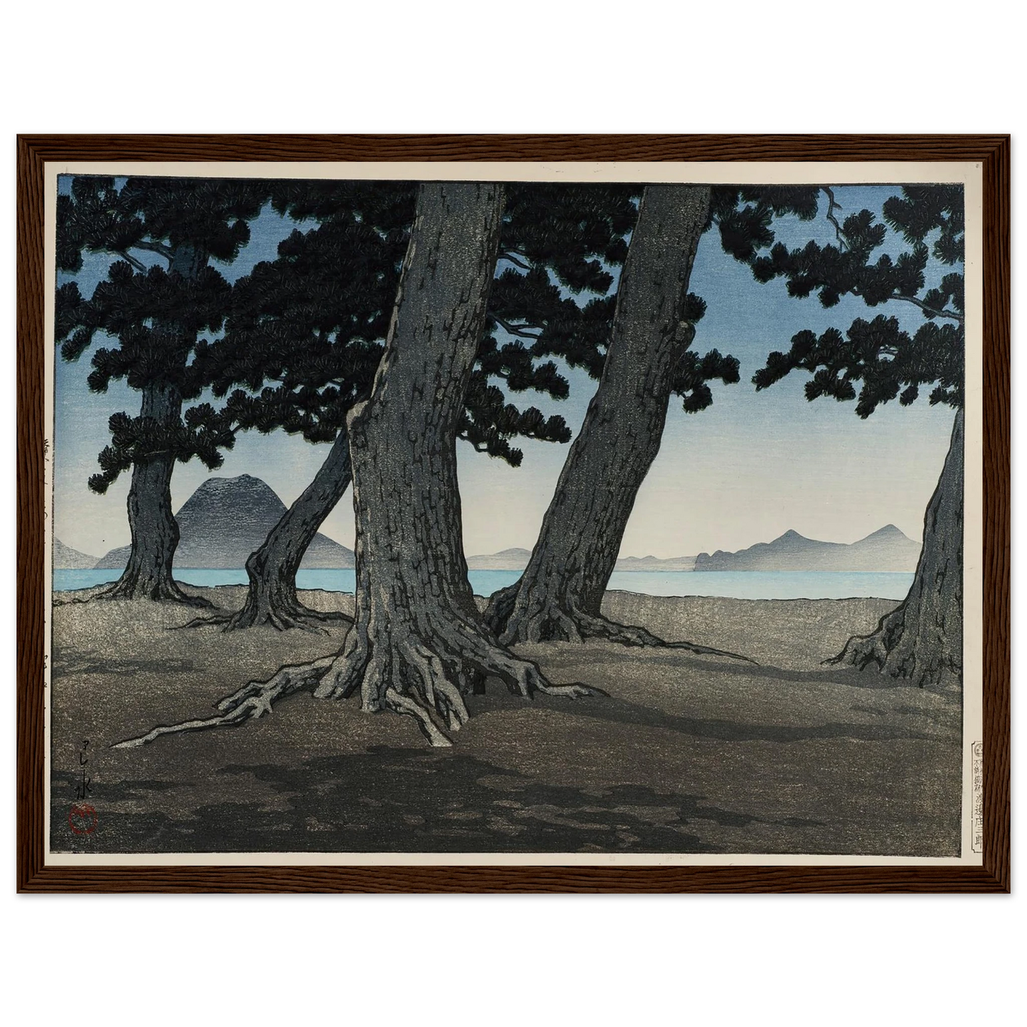 Sanuki kaiganji no hama (The beach at Kaiganji in Sanuki province) (1934) Art Print | Kawase Hasui-Quipham Collections