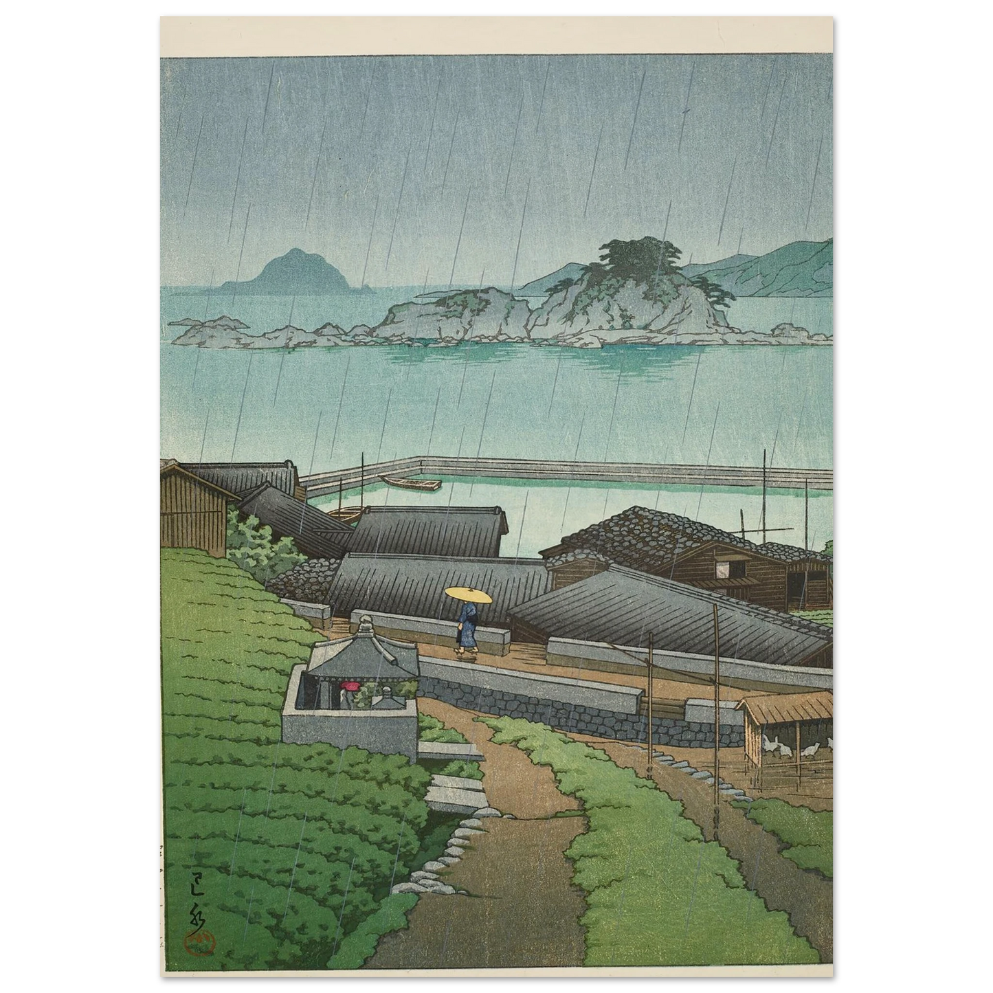 Mirozu, Wakayama Prefecture (1950) Art Print | Kawase Hasui-Quipham Collections