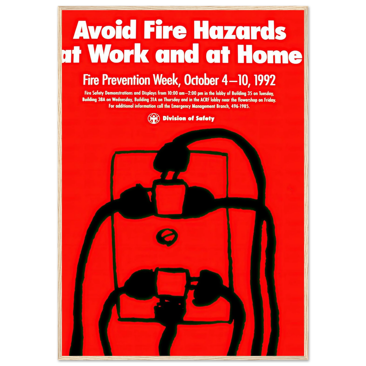 Avoid fire hazards at work and at home (1992) Art Print | National Institutes of Health-Quipham Collections