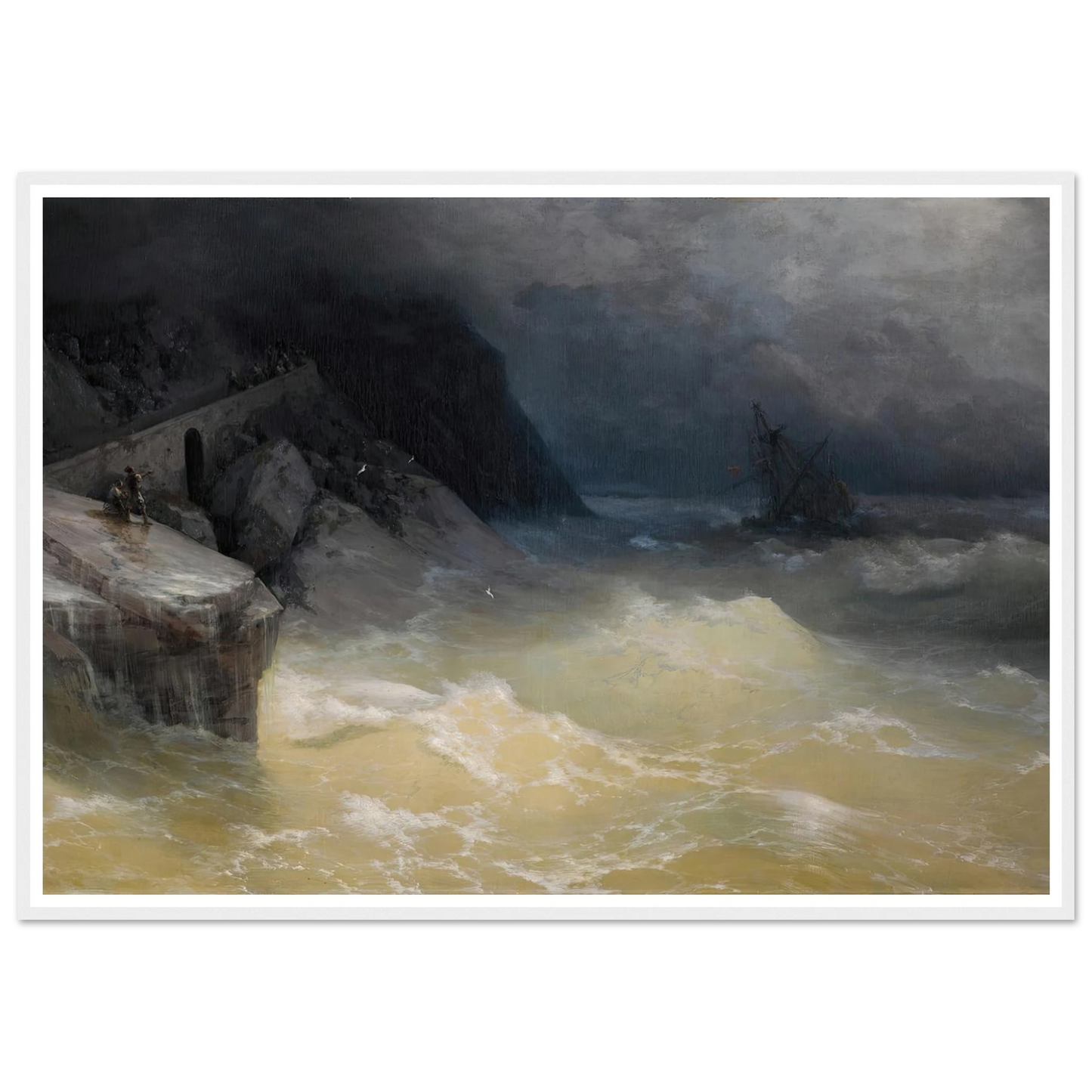 Shipwreck off the Black Sea Coast ( 1887) Art Print | Ivan Konstantinovich Aivazovsky-Quipham Collections