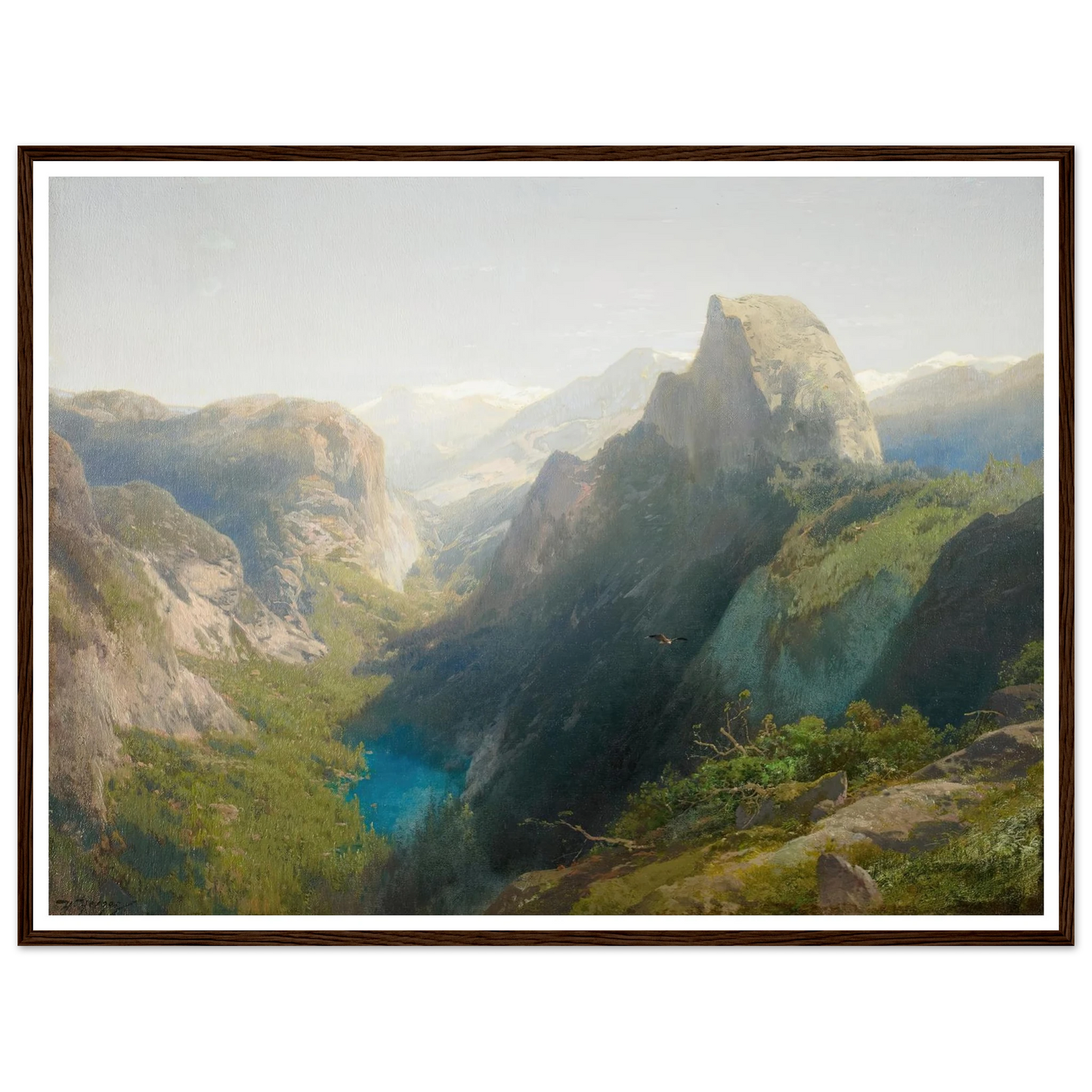 Mirror Lake, Yosemite (1874-1875) Art Print | Hermann Ottomar Herzog-Quipham Collections