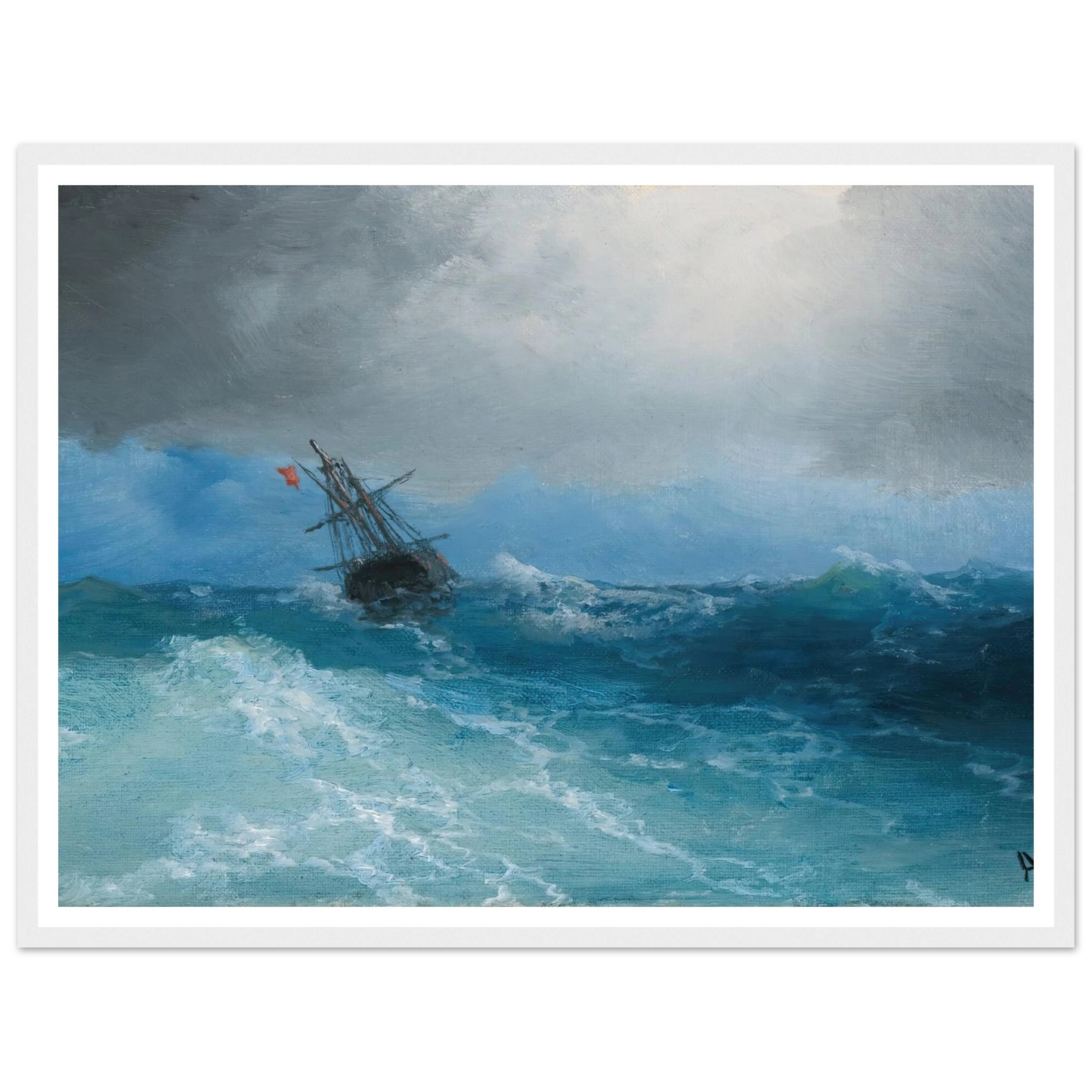 Gathering Storm (1899) Art Print | Ivan Konstantinovich Aivazovsky-Quipham Collections