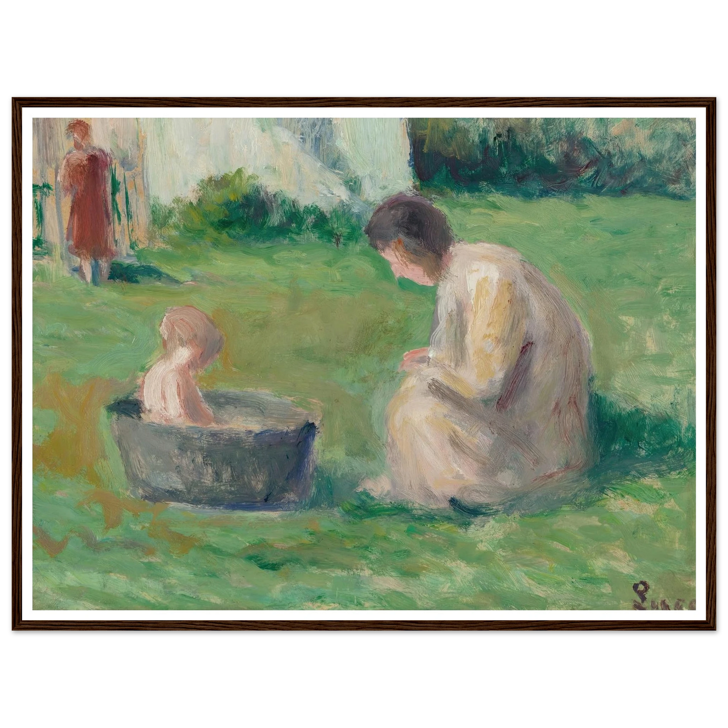 Le bain du bébé Art Print | Maximilien Luce-Quipham Collections