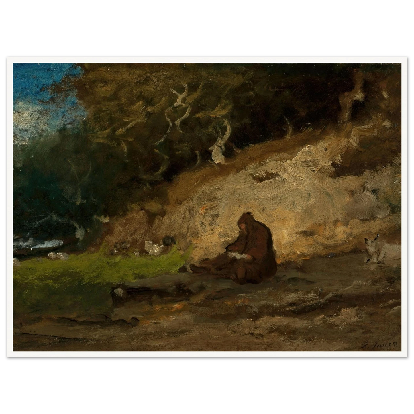 The Hermit (circa 1883-85) Art Print | George Inness-Quipham Collections