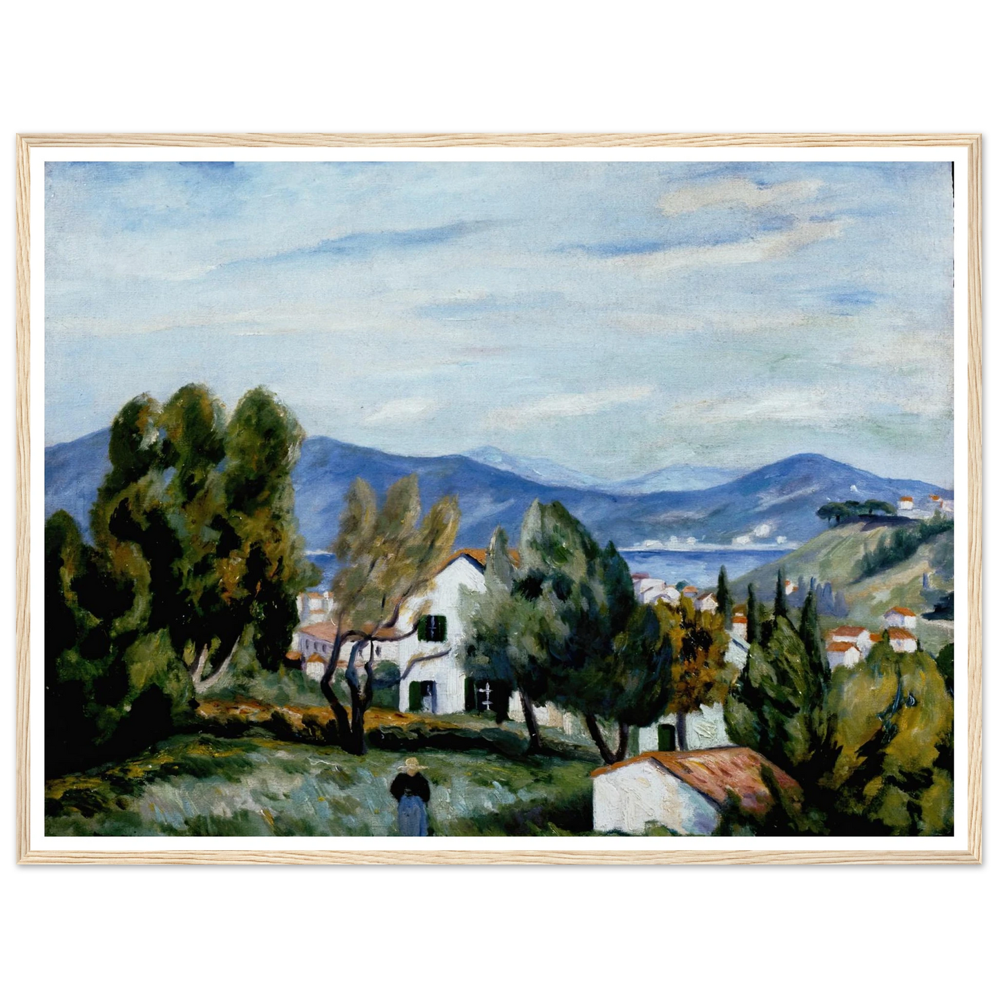 Saint Tropez vu de la Maison de Vildrac Art Print | Henri Manguin-Quipham Collections