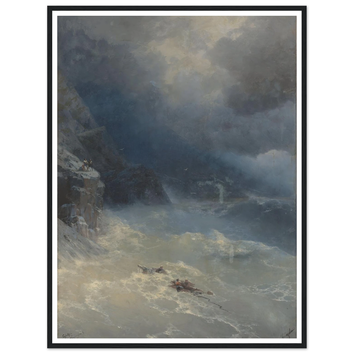 The storm at Cape Aya (1899) Art Print | Ivan Konstantinovich Aivazovsky-Quipham Collections