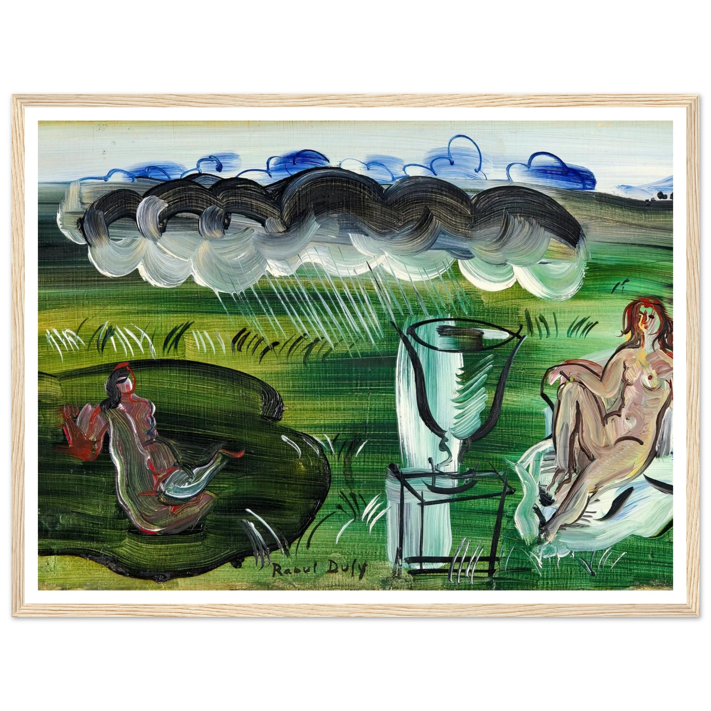 Composition avec vase et nus (1942) Art Print | Raoul Dufy-Quipham Collections