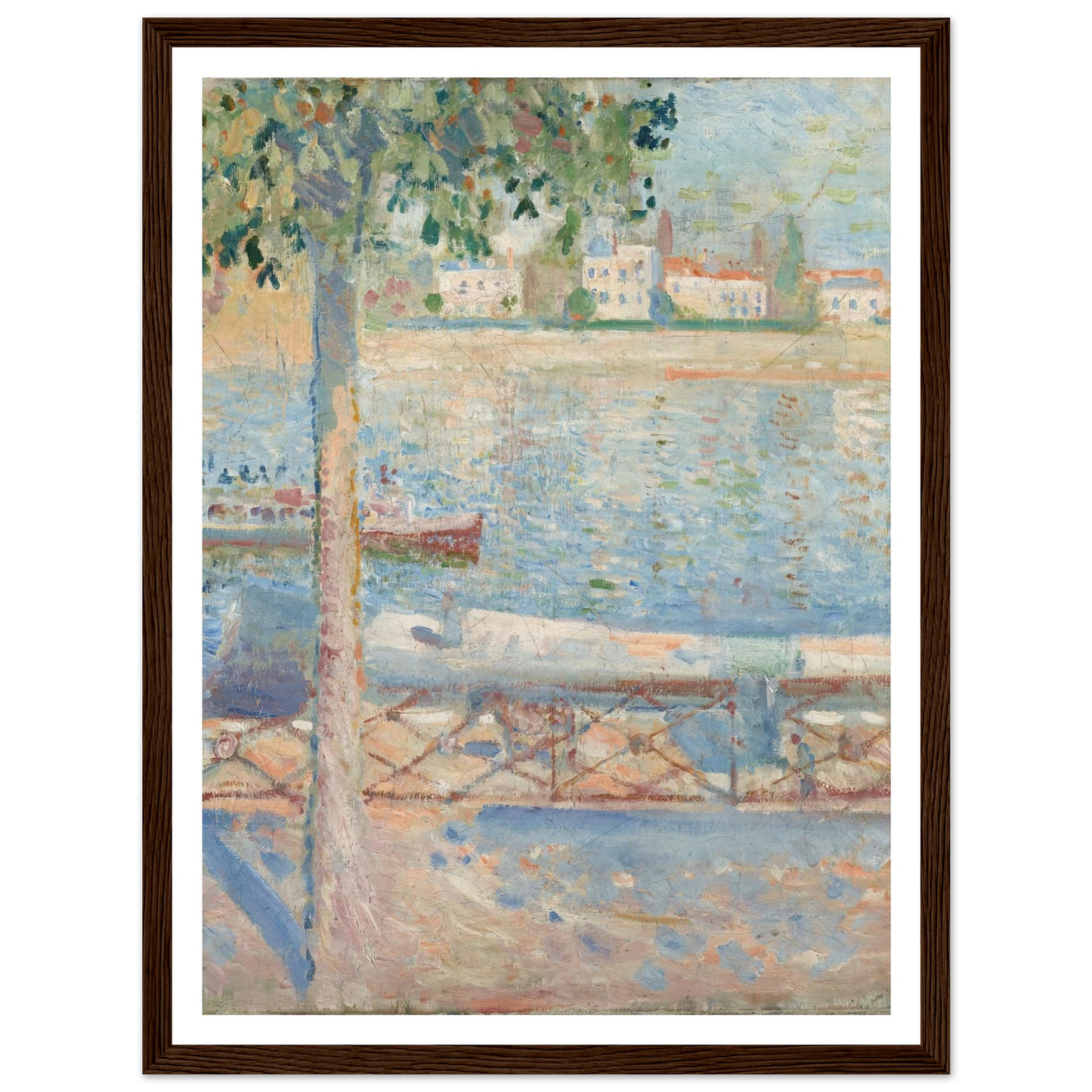 The Seine At Saint-Cloud (1890) Art Print | Edvard Munch-Quipham Collections