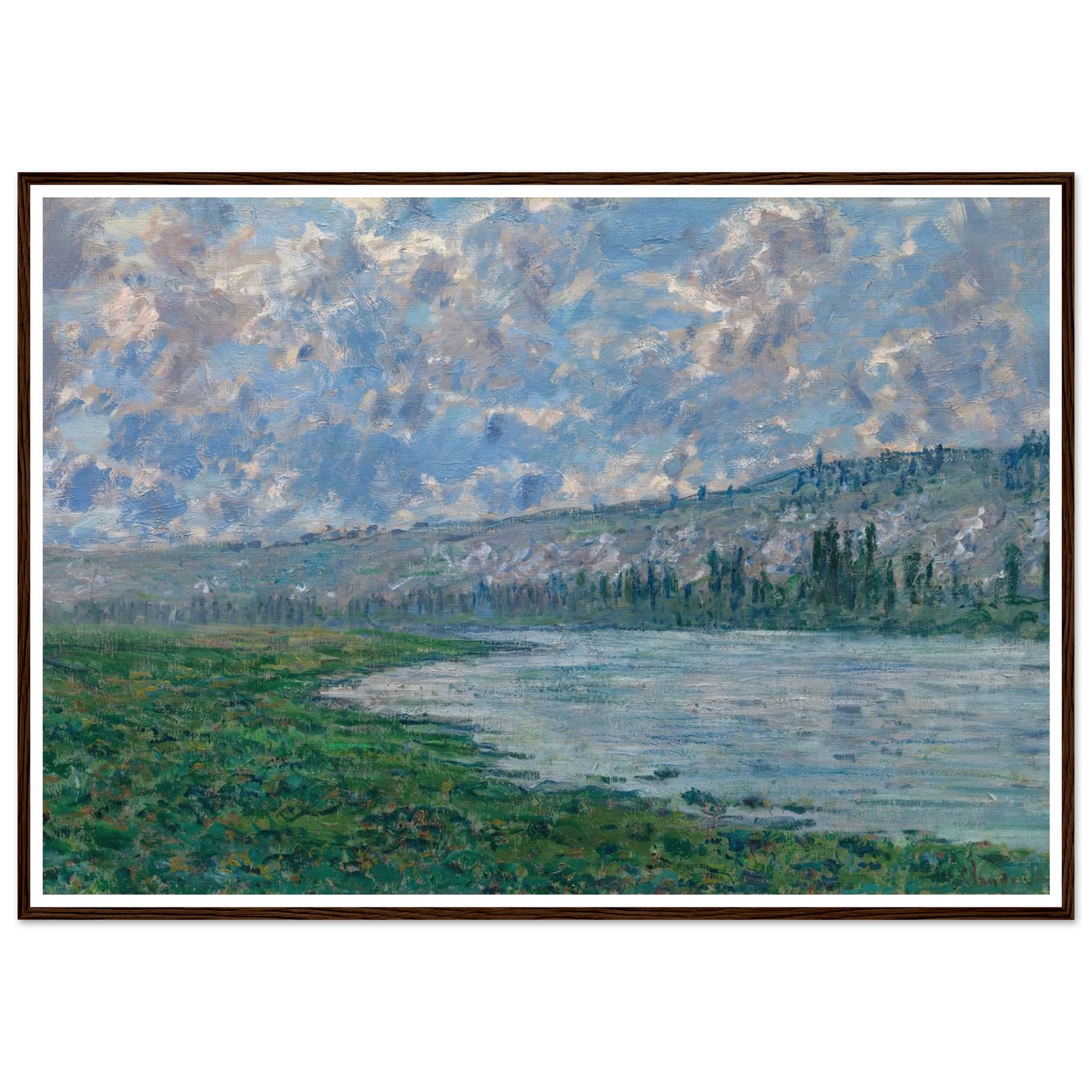 The Seine at Vétheuil (1880) Art Print | Claude Monet-Quipham Collections