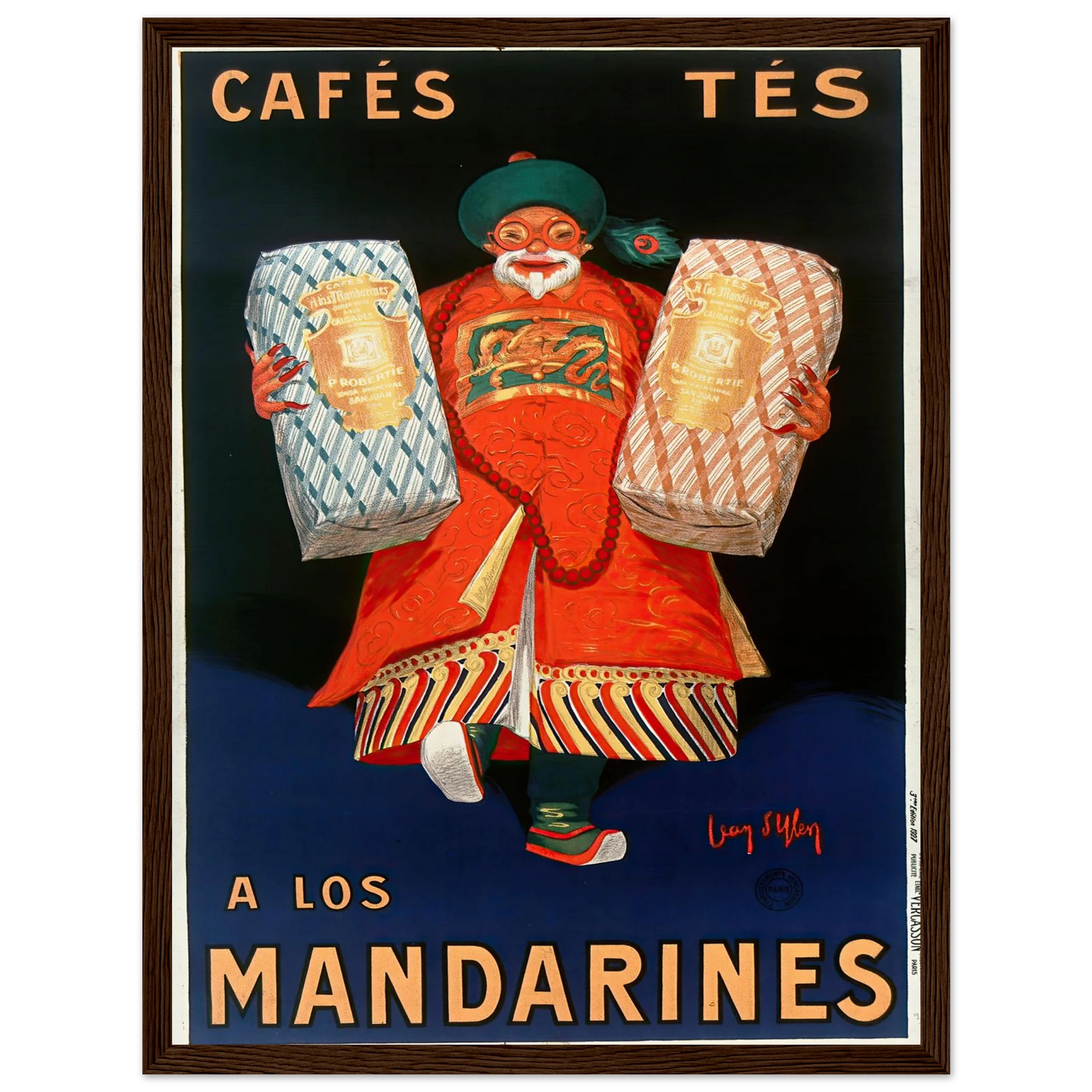 Cafés tés a los Mandarines (1927) Art Print | Jean Dylen-Quipham Collections