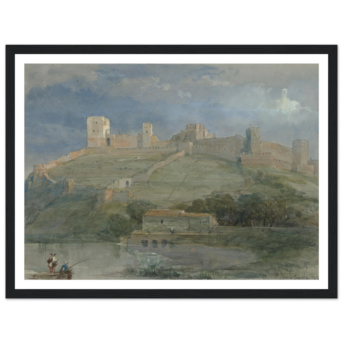 A view of Alcala de Guadaira, Spain (1833) Art Print | David Roberts-Quipham Collections