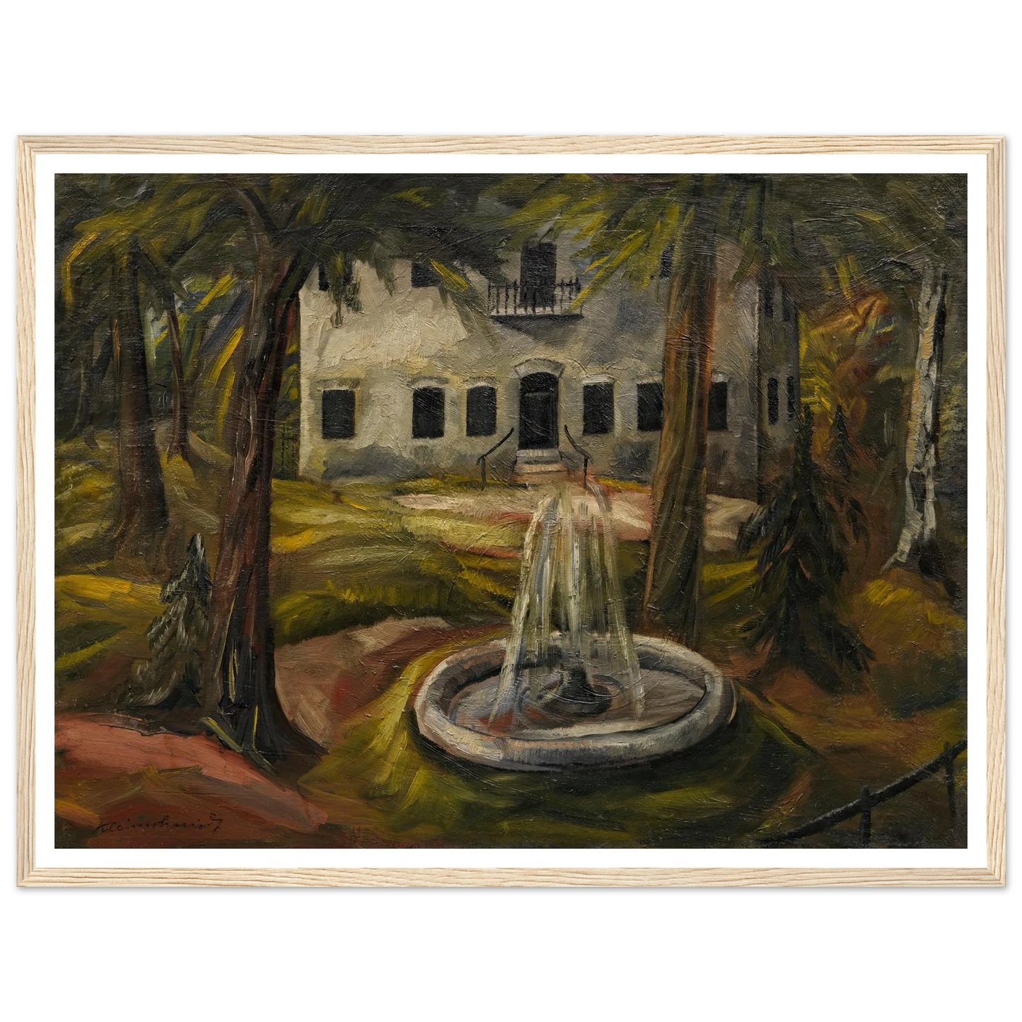 Schloss Burgau bei Wasserburg am Inn (1909) Art Print | Paul Kleinschmidt-Quipham Collections