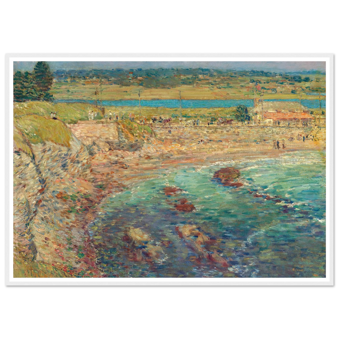 Bailey’s Beach, Newport, R.I. (1901) Art Print | Childe Hassam-Quipham Collections