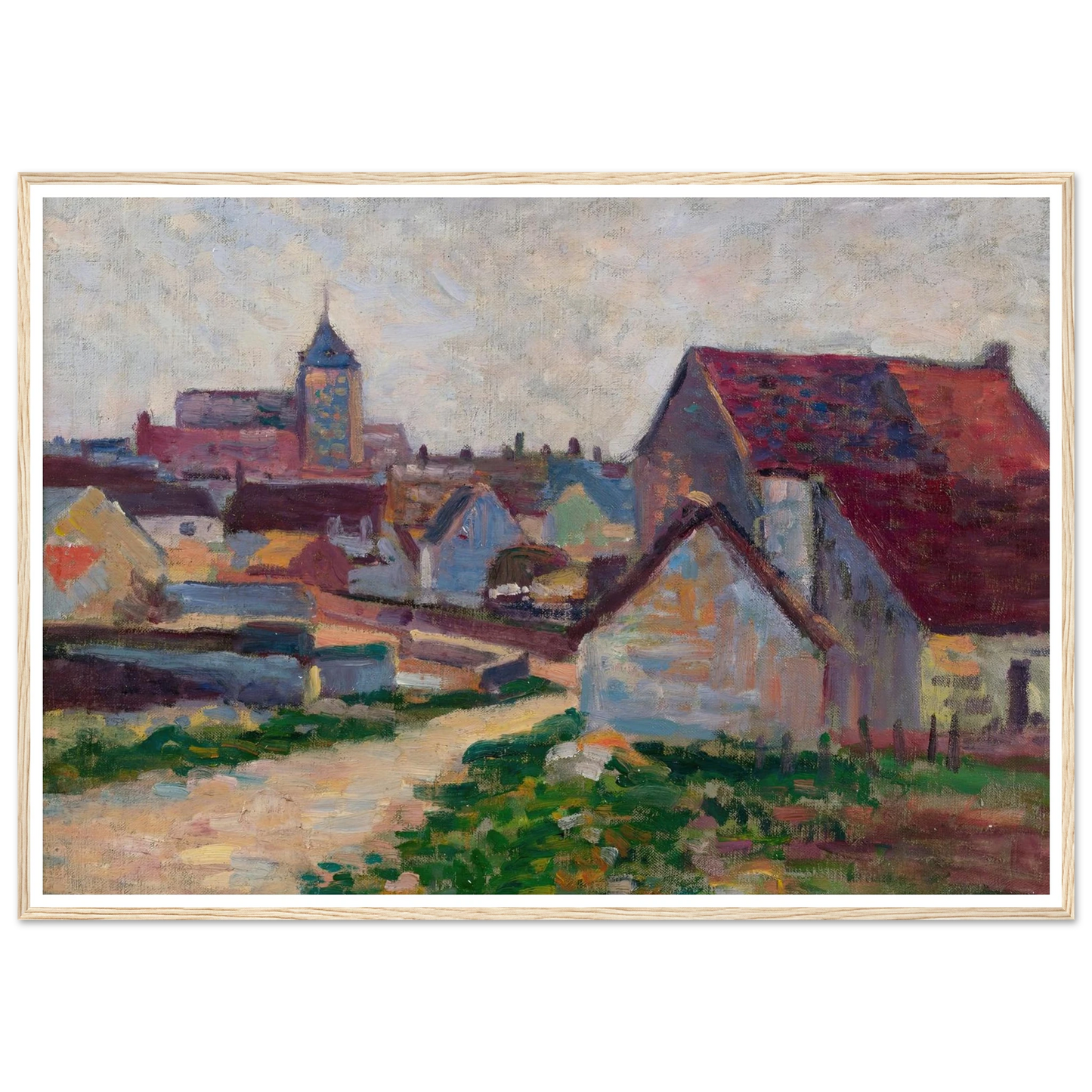 Le Village De Conche-Sur-Condoires (1897) Art Print | Maximilien Luce-Quipham Collections