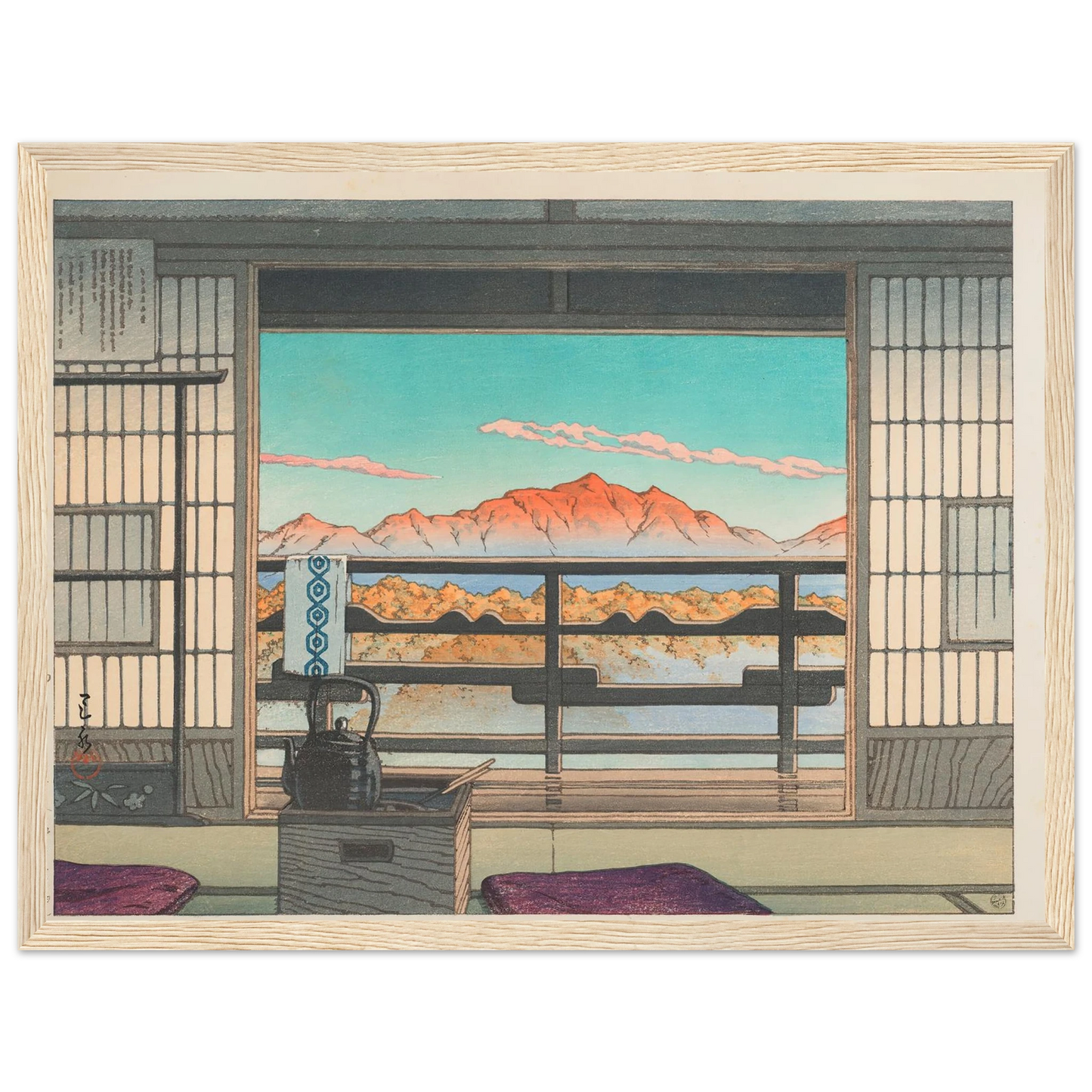 Yuyado no asa Shiobara Arayu (Morning at the Arayu Spa in Shiobara) (1946) Art Print | Kawase Hasui-Quipham Collections