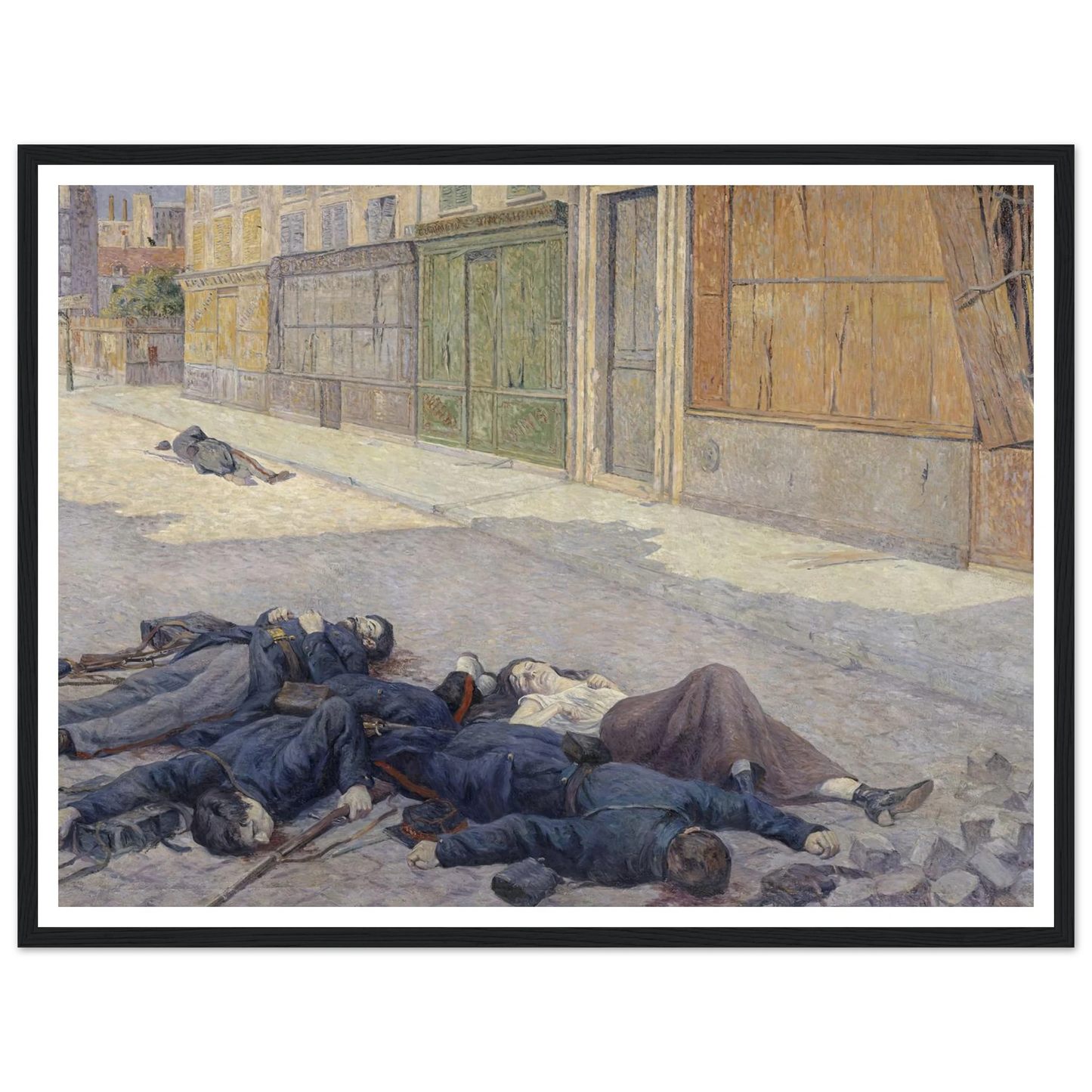 A Street in Paris in May 1871 (between 1903 and 1906) Art Print | Maximilien Luce-Quipham Collections