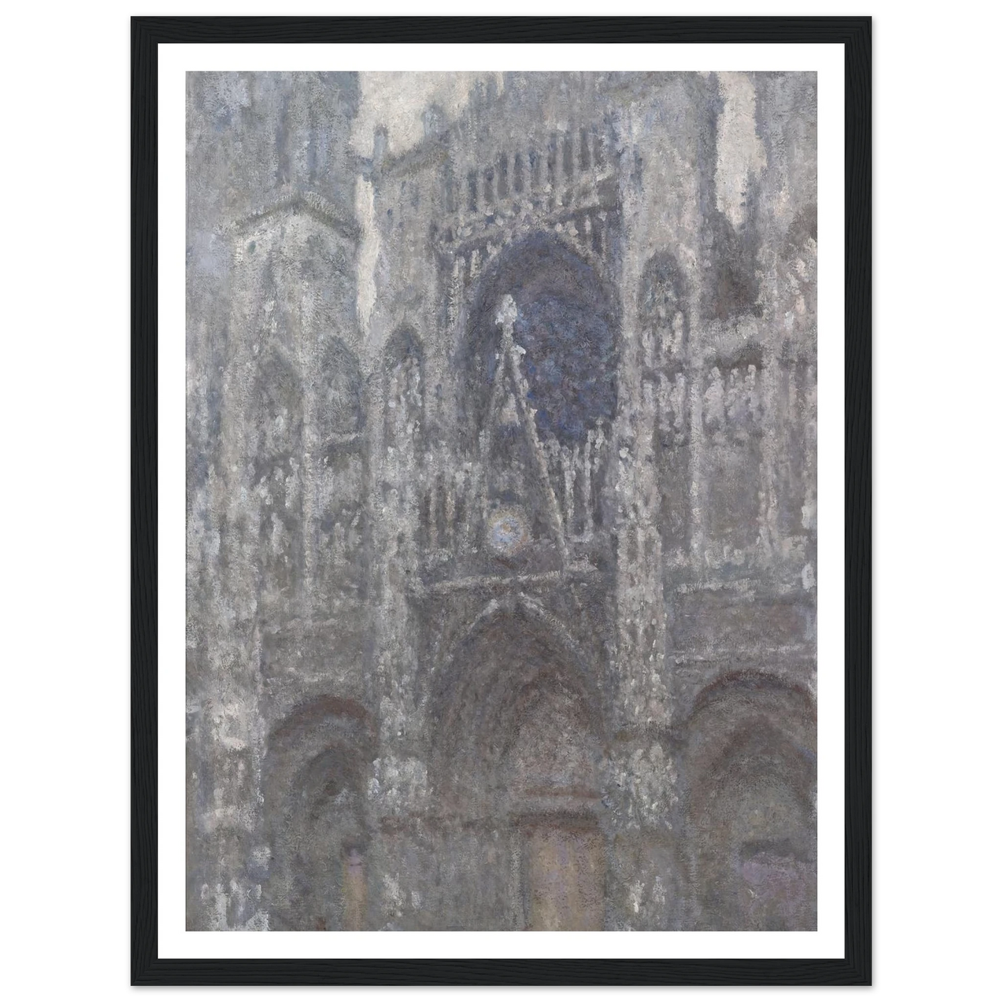 The Cathedral in Rouen. The portal, Grey Weather (1892) Art Print | Claude Monet-Quipham Collections