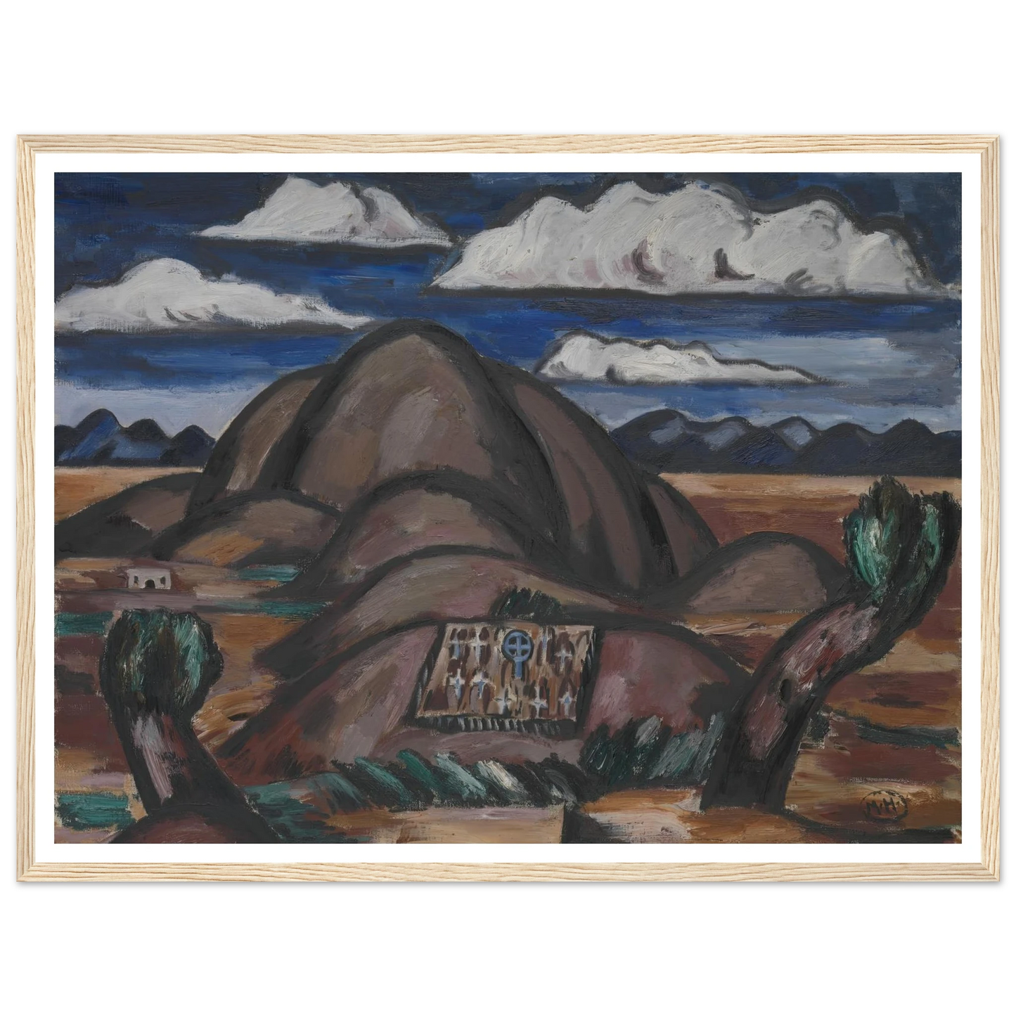 Cemetery, New Mexico (1924) Art Print | Marsden Hartley-Quipham Collections