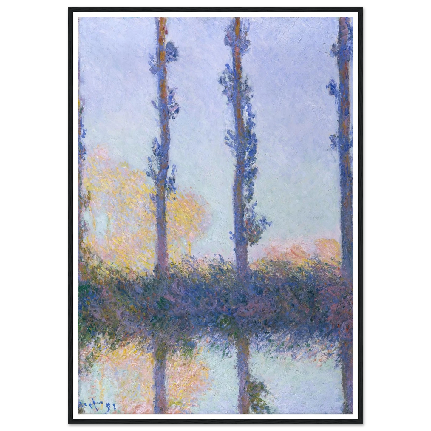 The Four Trees (1891) Art Print | Claude Monet-Quipham Collections