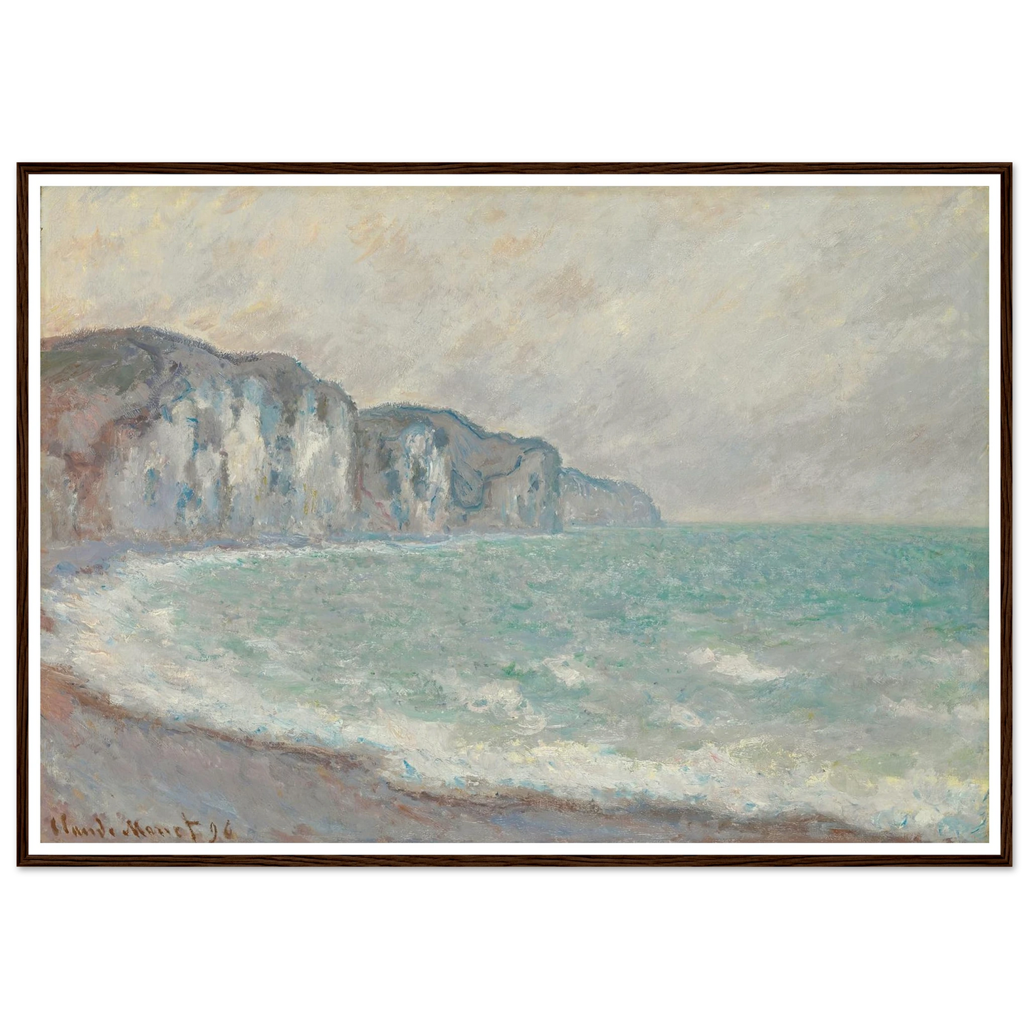 Falaise De Pourville (1896) Art Print | Claude Monet-Quipham Collections