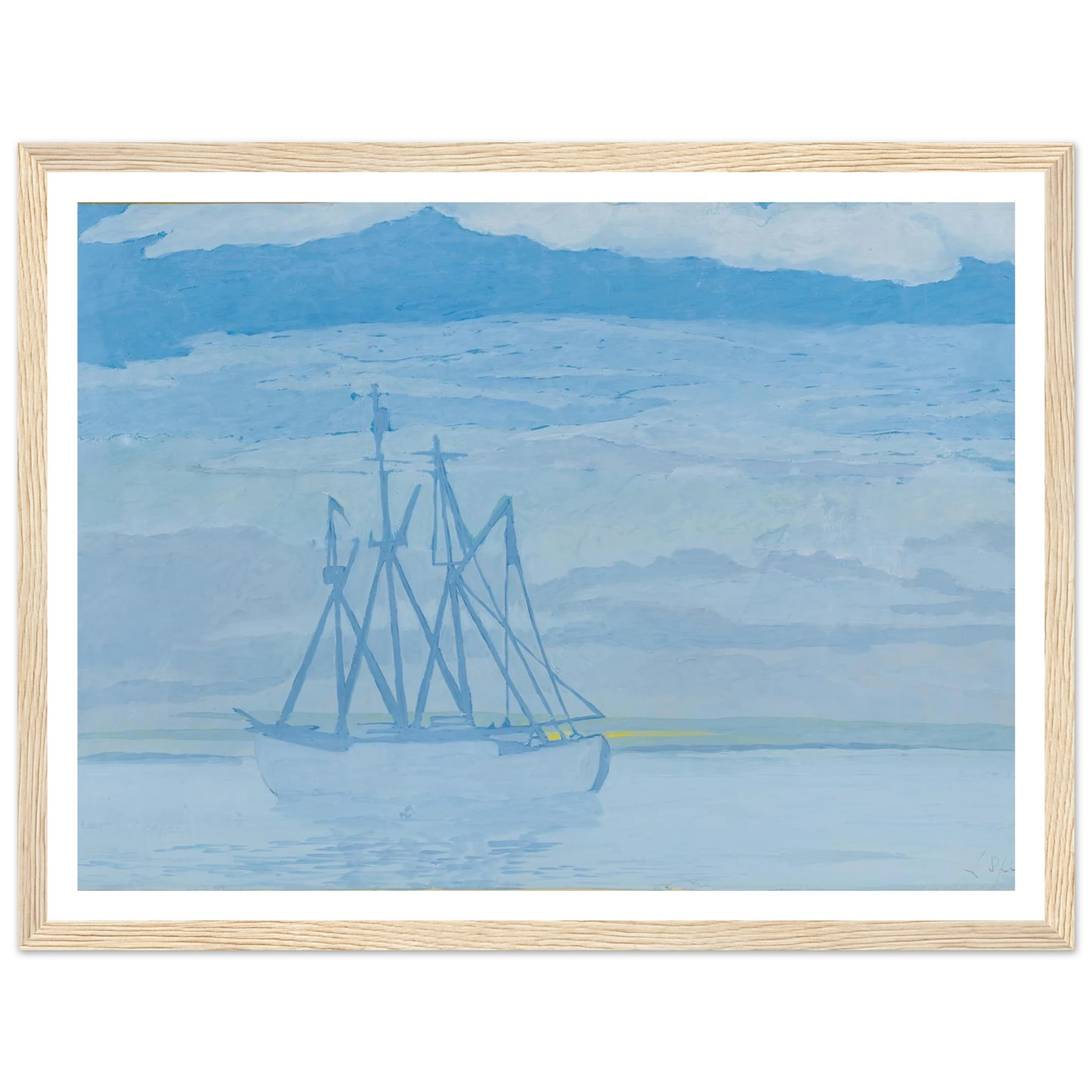 Chalutier sur la mer (1921) Art Print | Leon Spilliaert-Quipham Collections